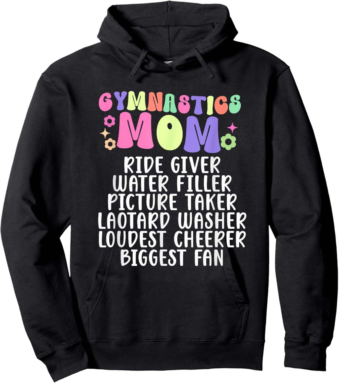 Gymnastics Mom Definition Mom Of A Gymnast Mother Hoodie - Hoodie | Black