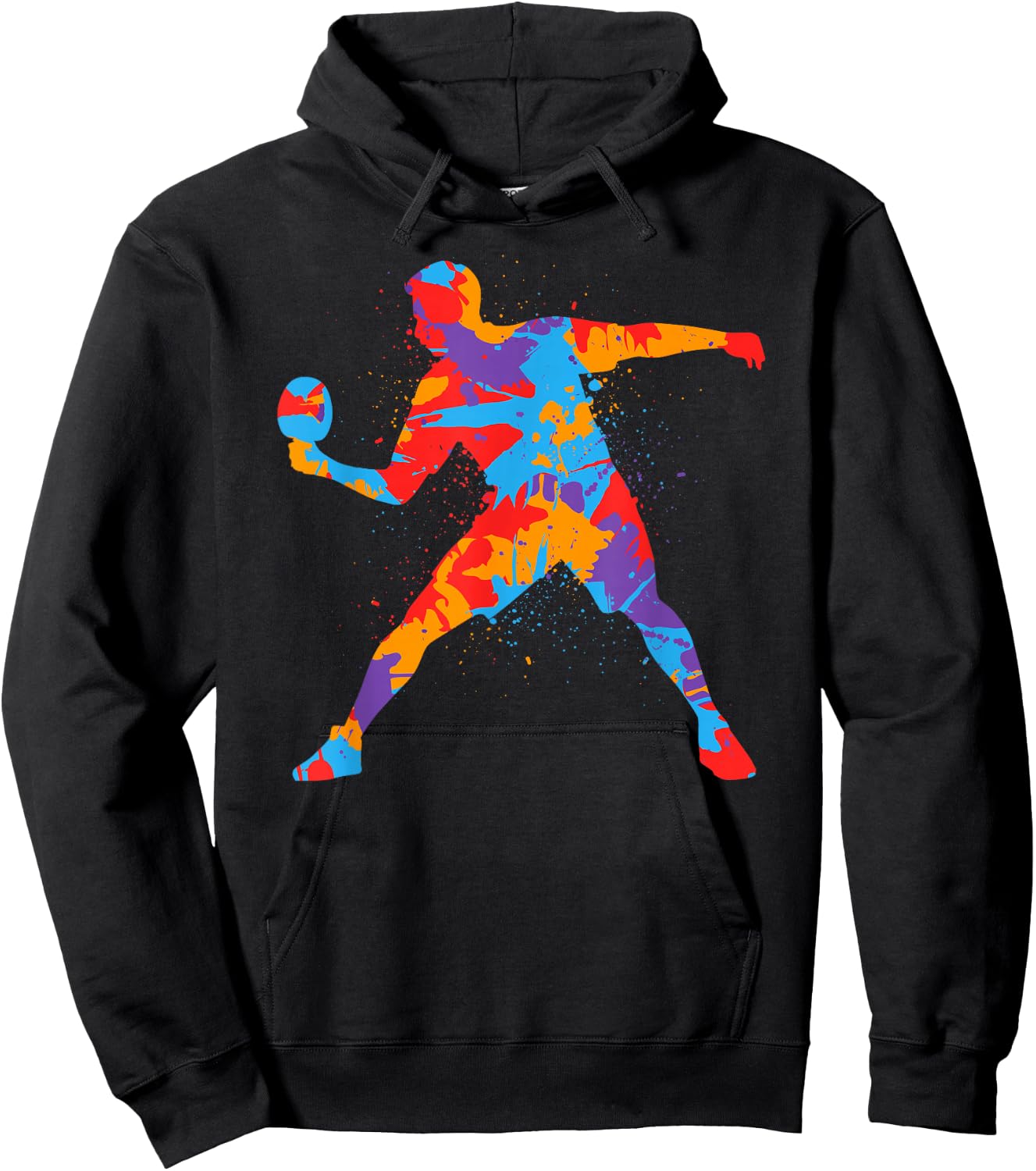 Table Tennis Player Colourful Children's Boys Table Tennis , black Hoodie - Hoodie | Black