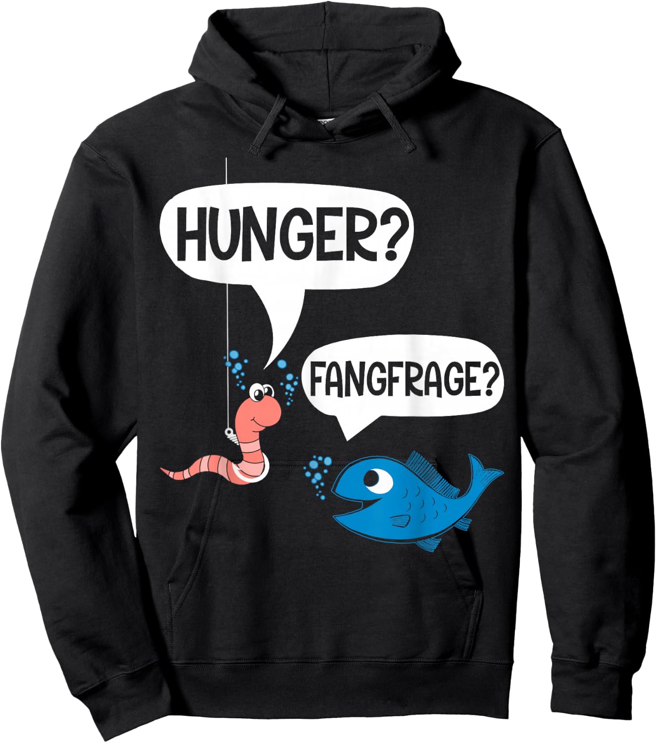 lustiger Spruch, Angler, lustig, coole Sprüche, lustig lustig angeln Hoodie - Hoodie | Black