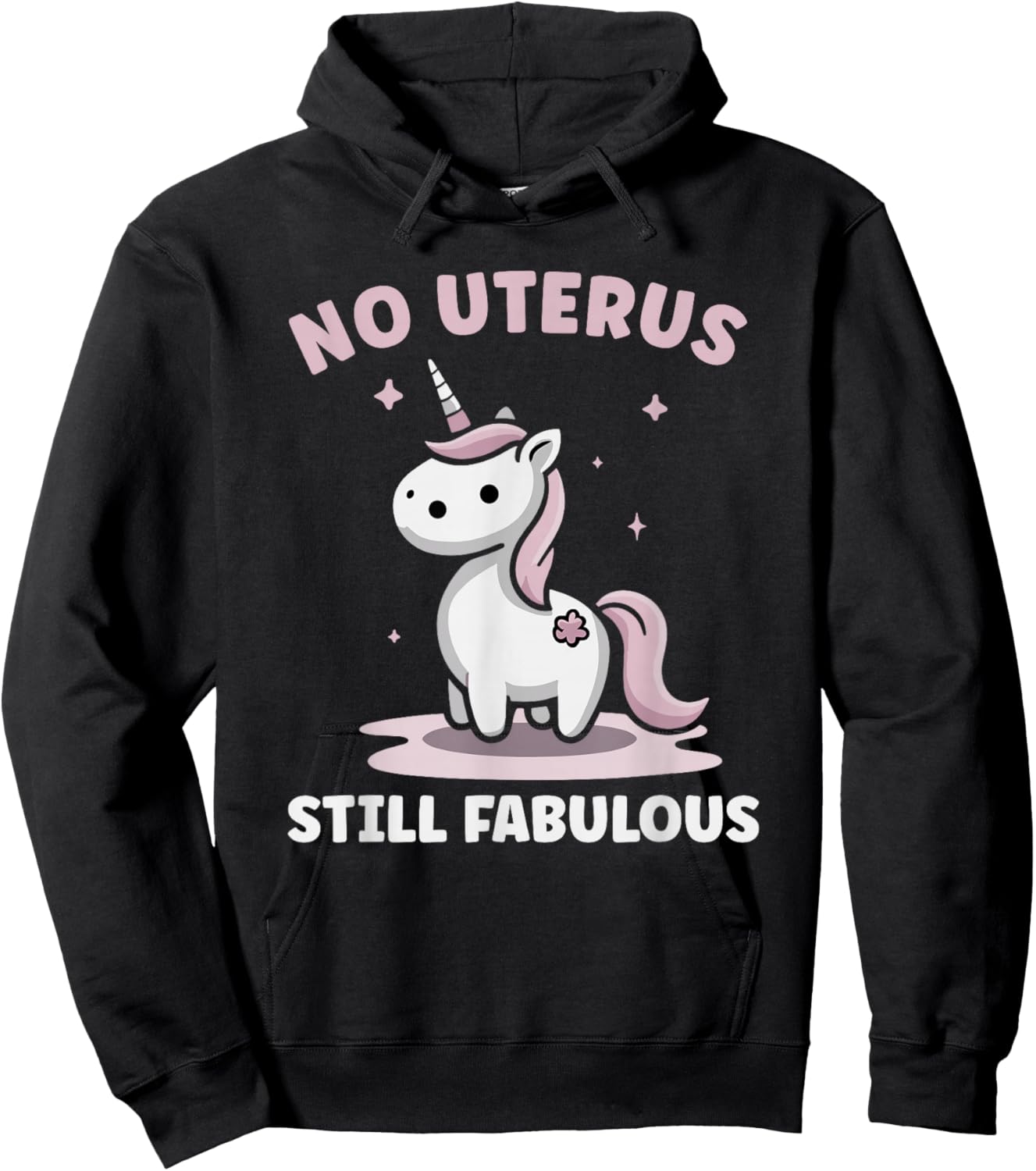 Uterus Removal Recovery Hysterectomy Surgery Survivor Hoodie - Hoodie | Black