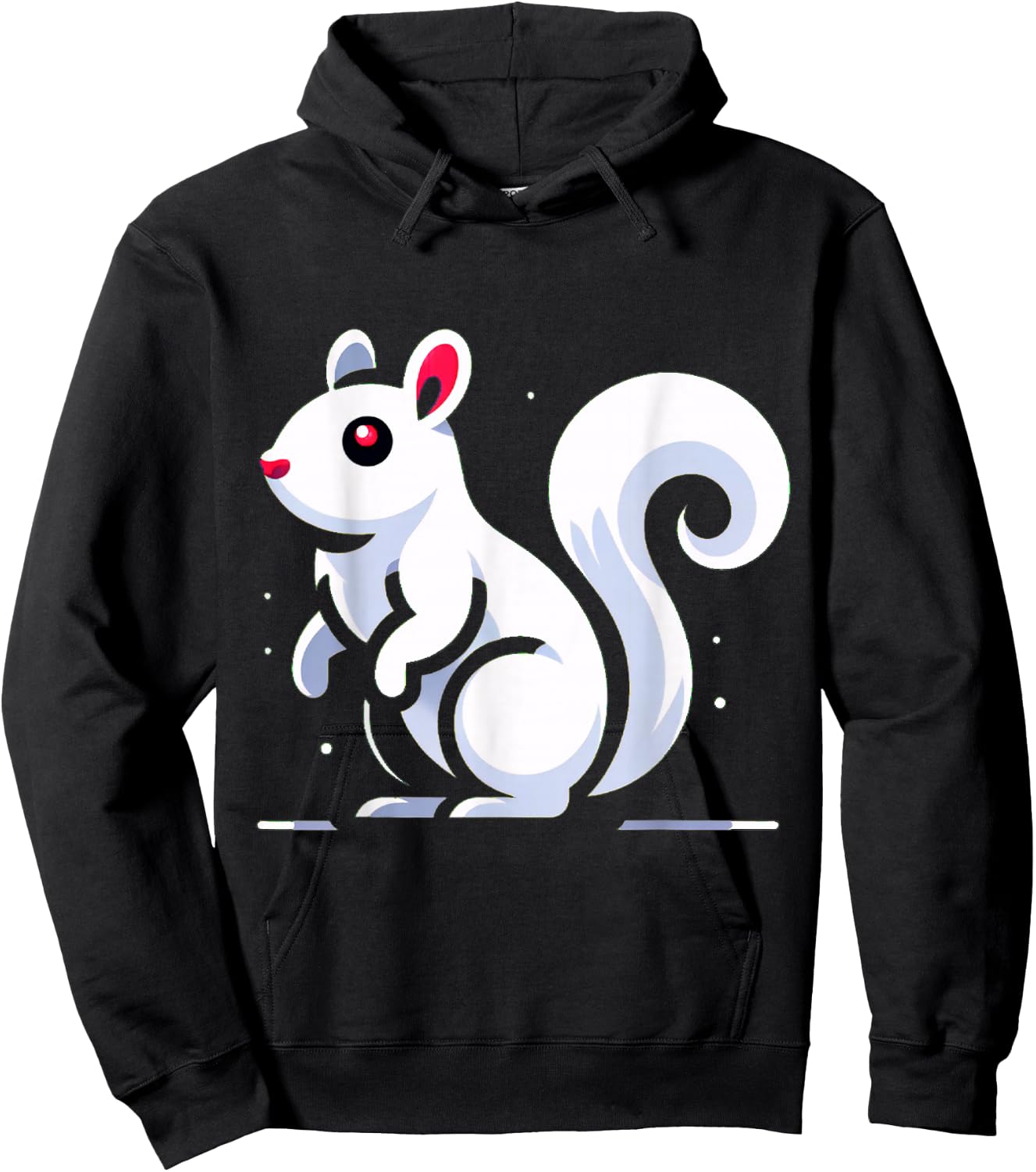 Albino Squirrel Hoodie - Hoodie | Black