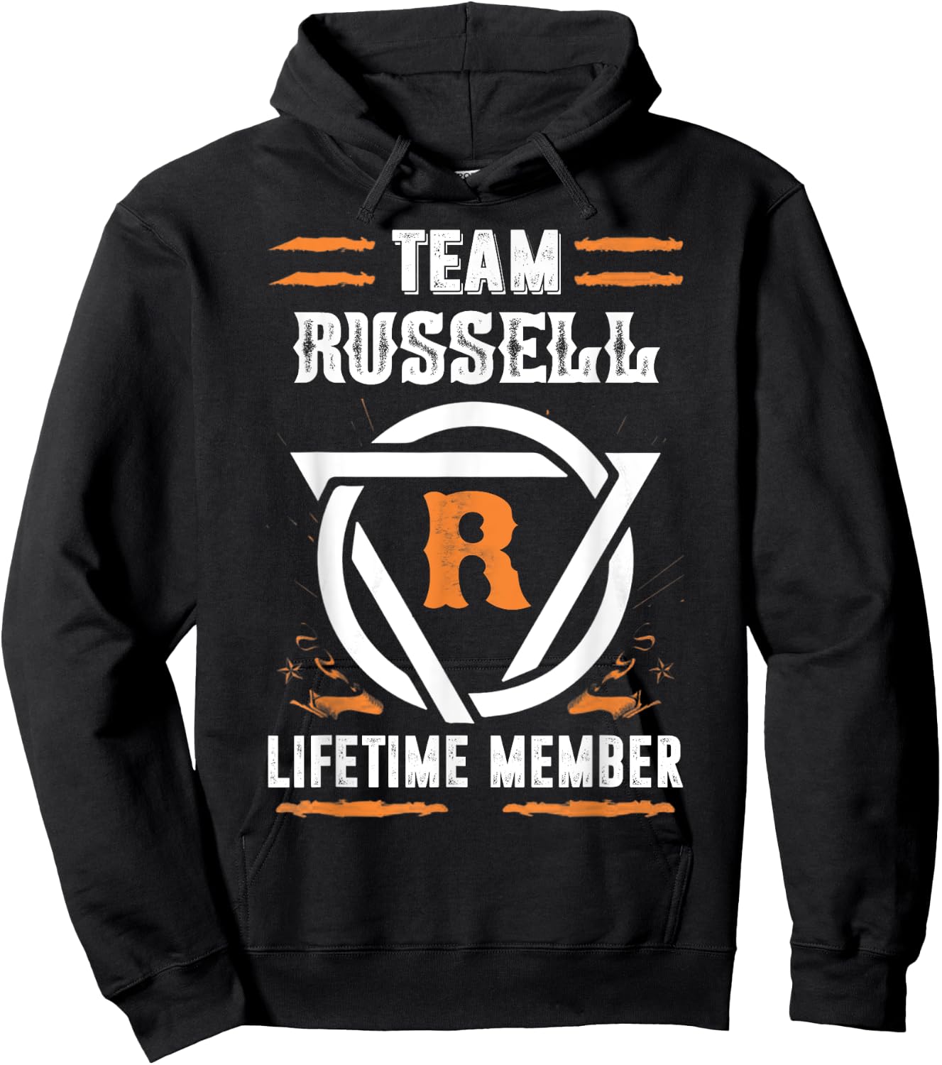 Team Russell Lifetime Member Gift Surname Last Name Hoodie - Hoodie | Black