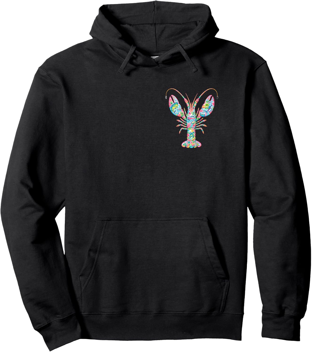 Preppy Coastal Lobster Palm Beach Resort Style Florida Keys Hoodie - Hoodie | Black