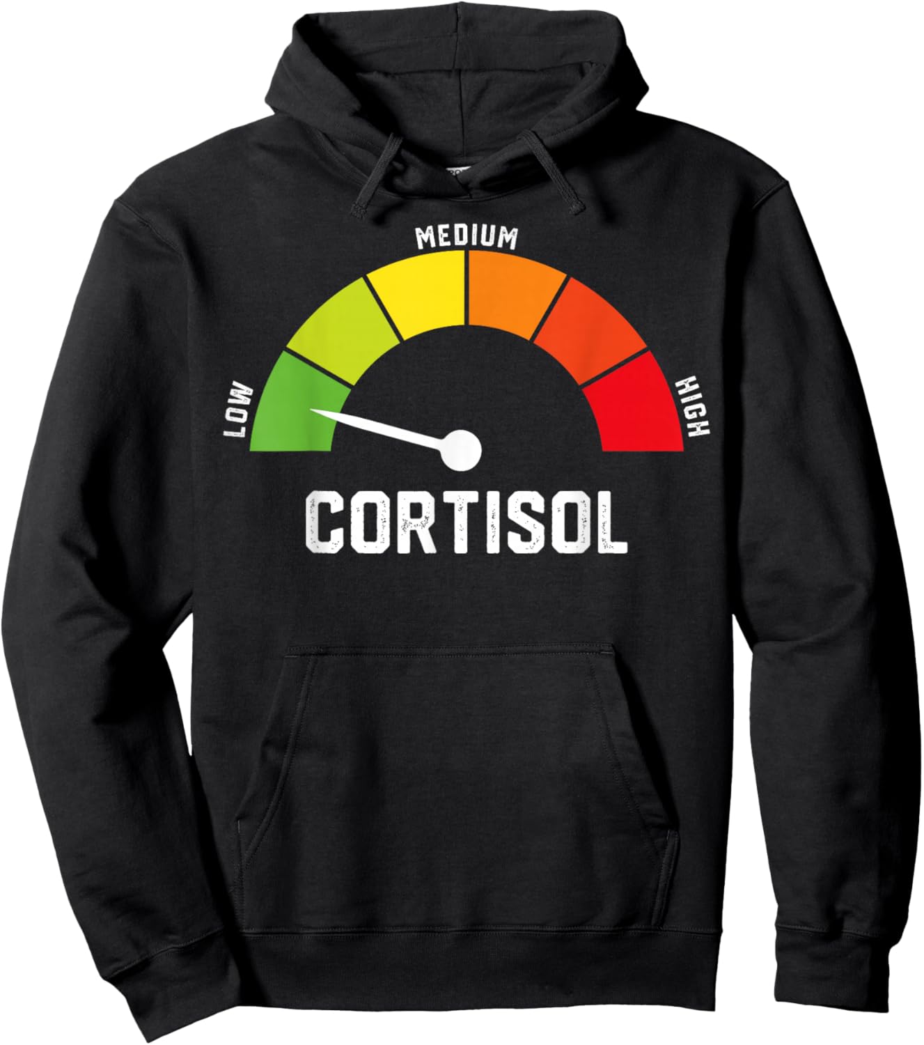 Faibles Niveaux de cortisol Meme Hoodie - Hoodie | Black