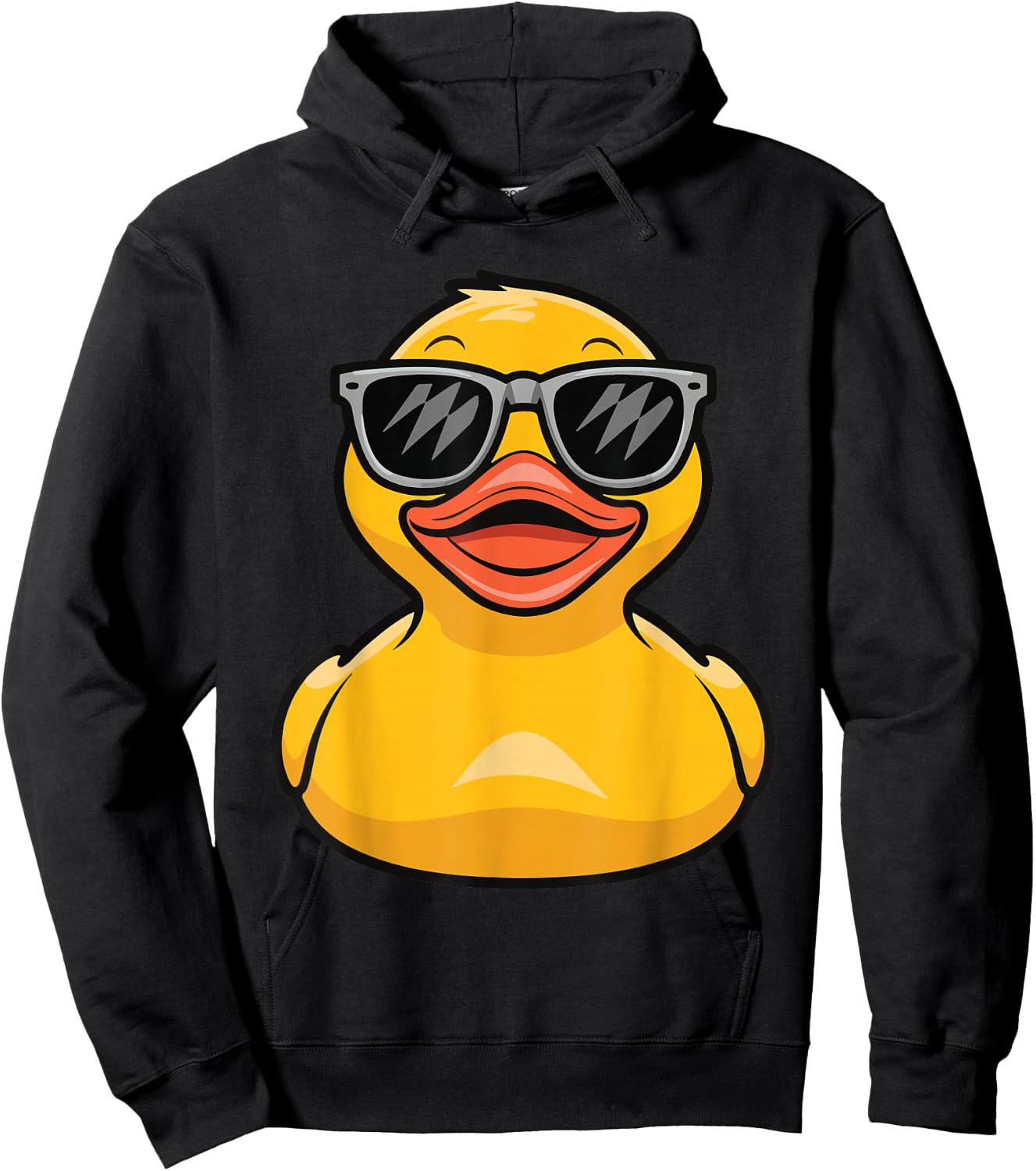 Rubber Duck With Sunglasses Hoodie - Hoodie | Black
