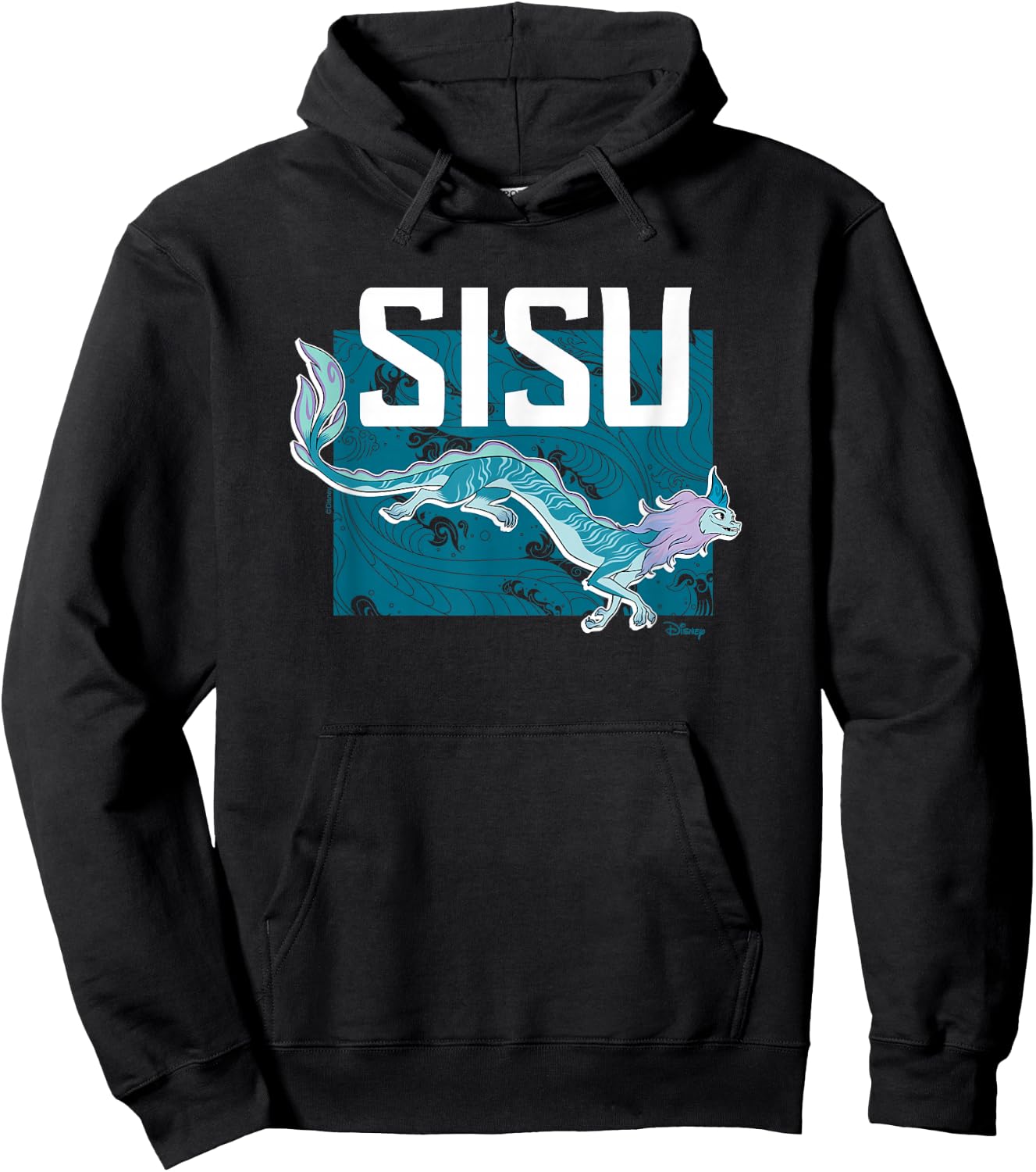 Raya and the Last Dragon - Sisu Water Pattern Hoodie - Hoodie | Black