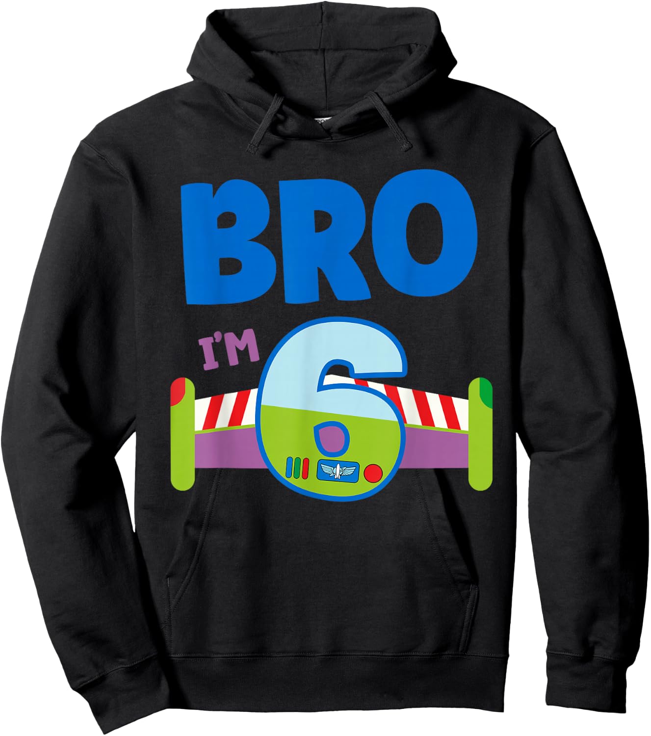 6th Birthday Boy Toy Lover Bro I'm 6 Year Old Story Party Hoodie - Hoodie | Black