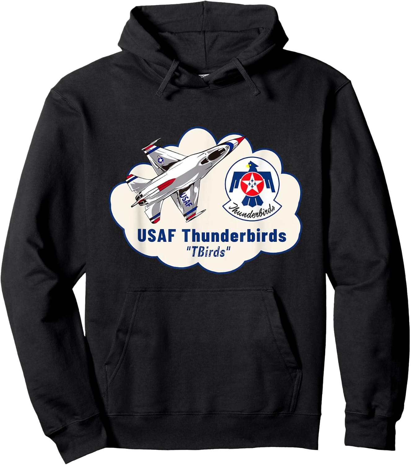 USAF Thunderbirds Air Force 57th Wing Gift Hoodie - Hoodie | Black