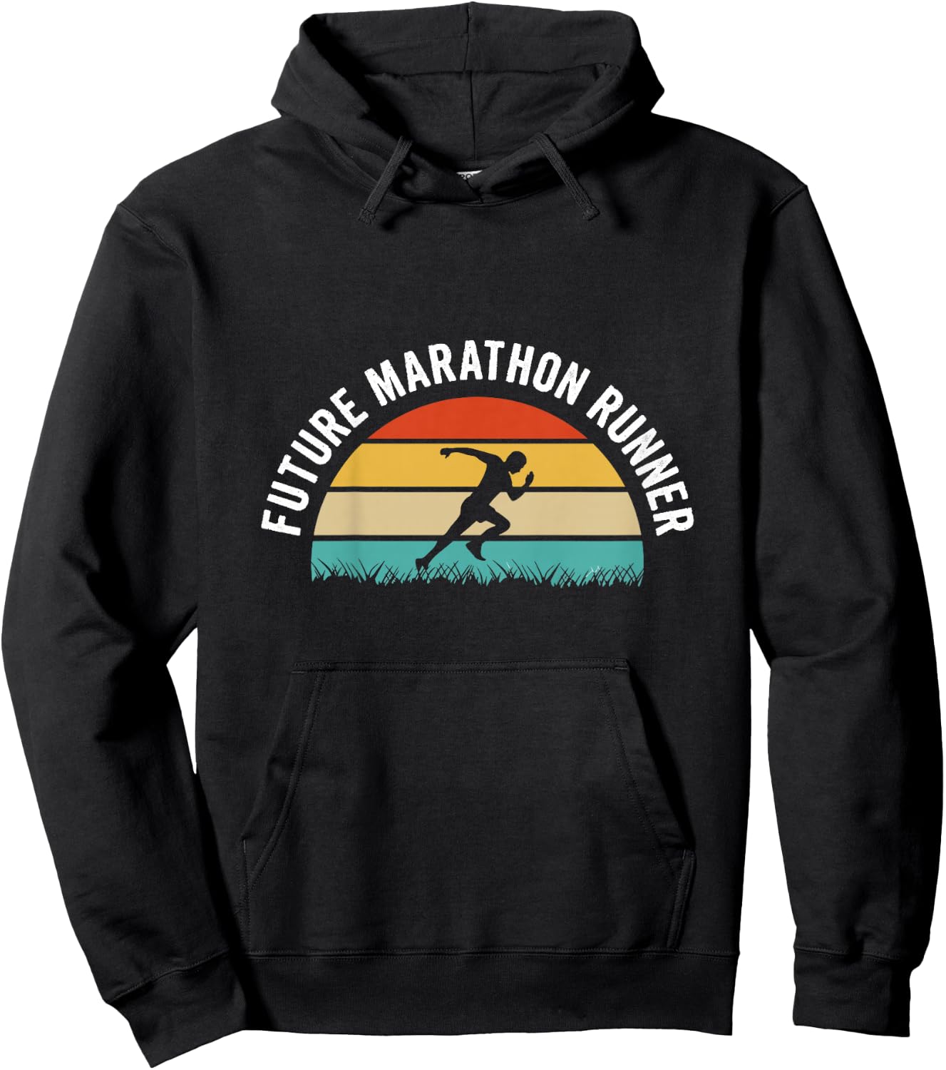 Kids Future marathon runner Design for your Future marathon child Hoodie - Hoodie | Black