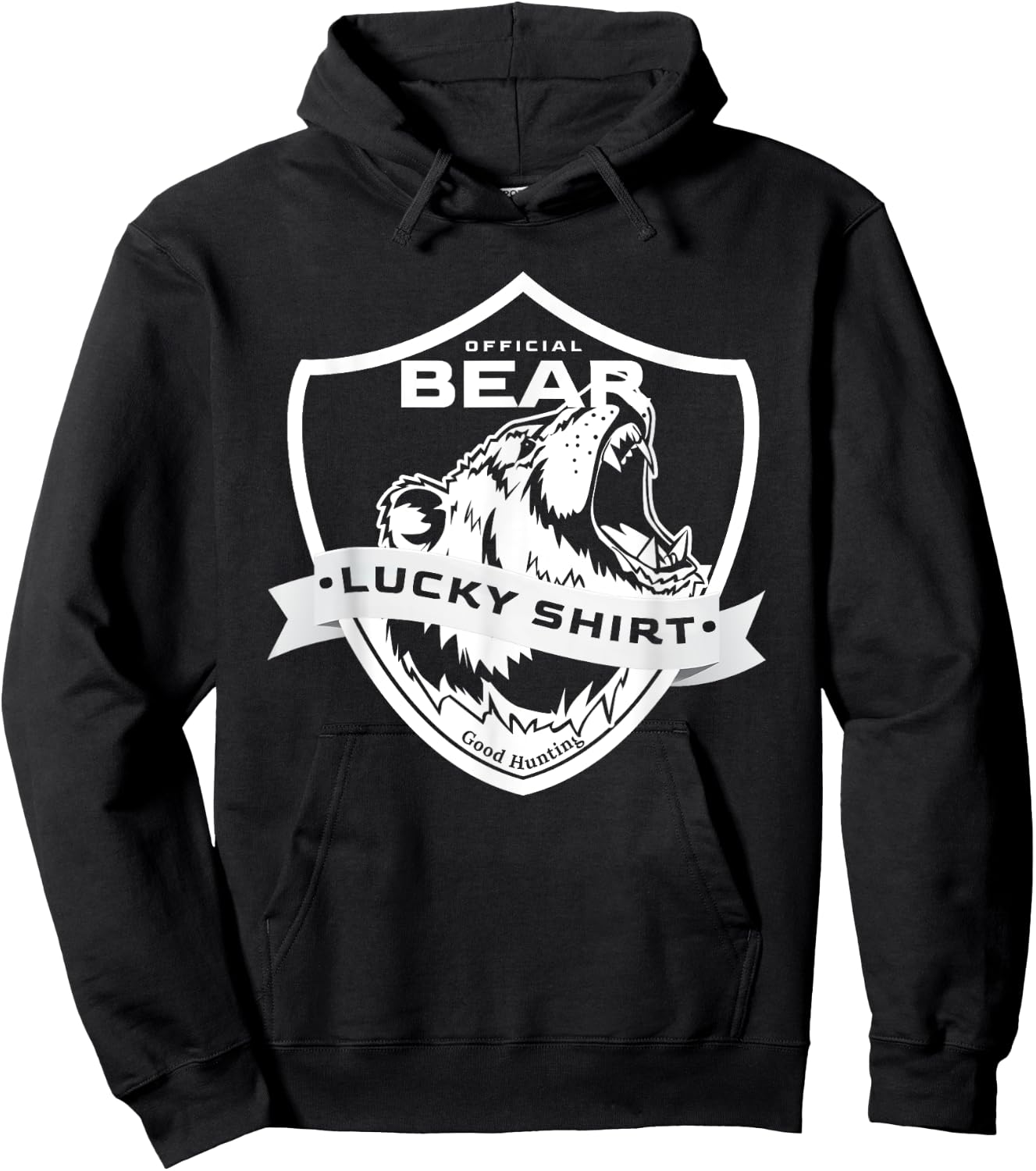 Bear Hunter Lucky Shirt for Bear Hunting Hoodie - Hoodie | Black