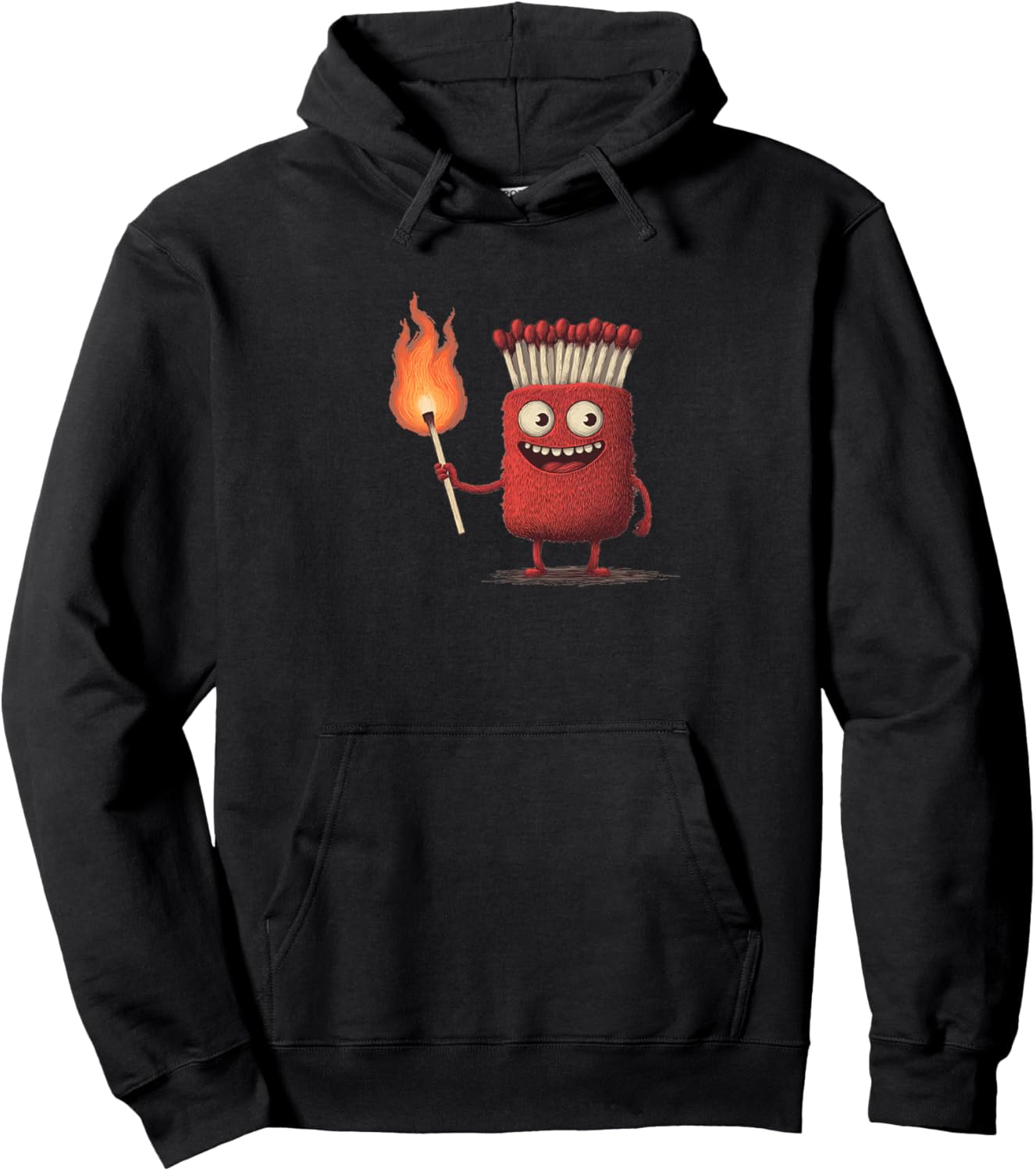 Costume Amusant avec feu et Flammes Haut de Gamme Hoodie - Hoodie | Black