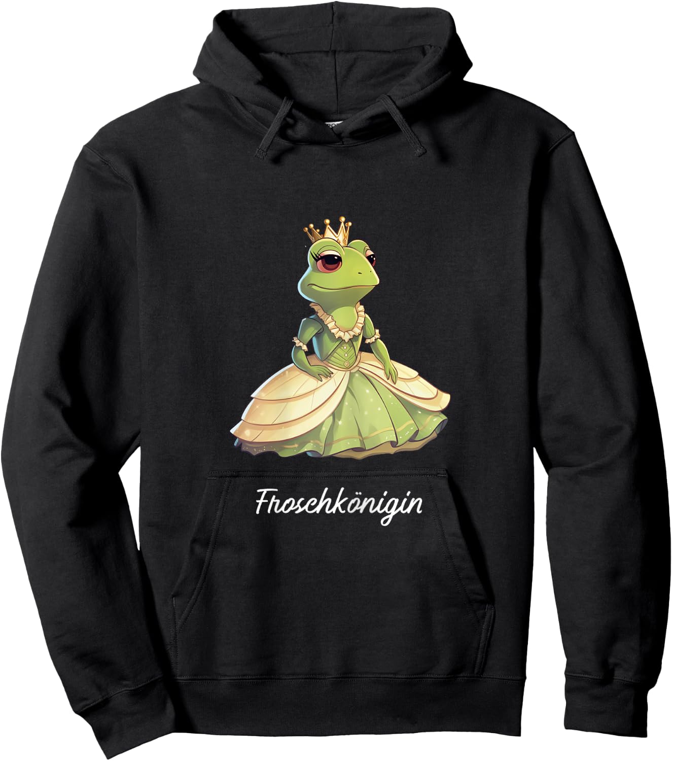 Frog Queen of the Frogs Girls' Carnival , black Hoodie - Hoodie | Black