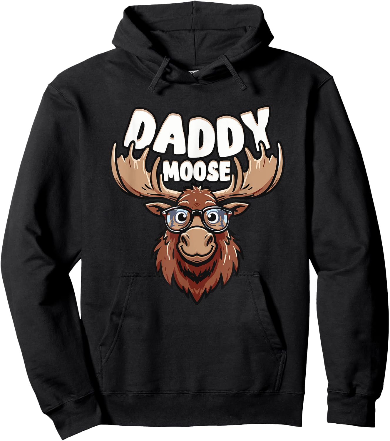Funny Moose Lover Hoodie - Hoodie | Black