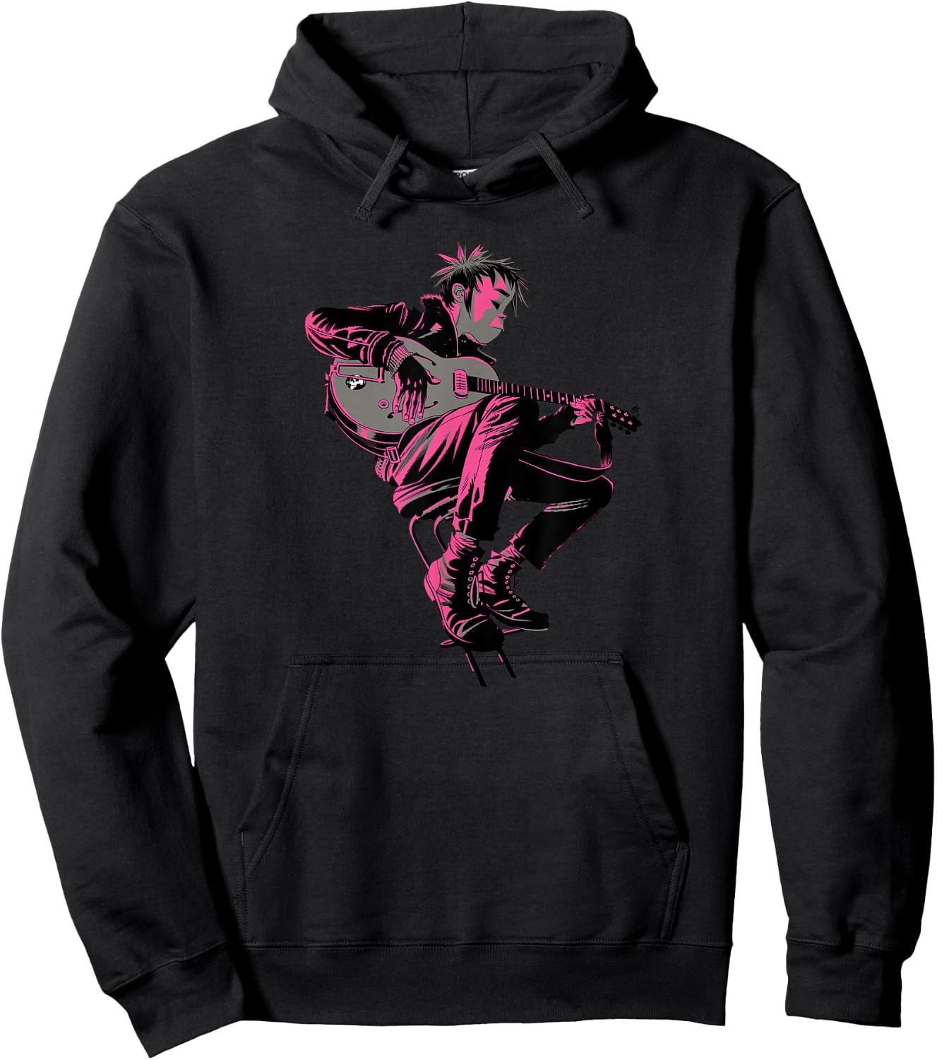 Gorillaz 2D Unwarped , black Hoodie - Hoodie | Black