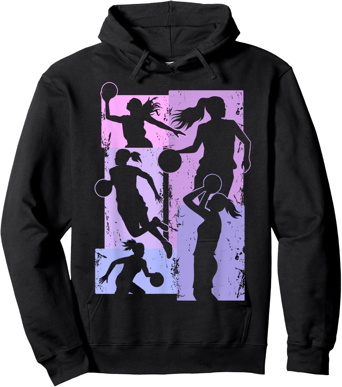 Basketball Basketball Girl Woman , Black, S Hoodie - Hoodie | Black