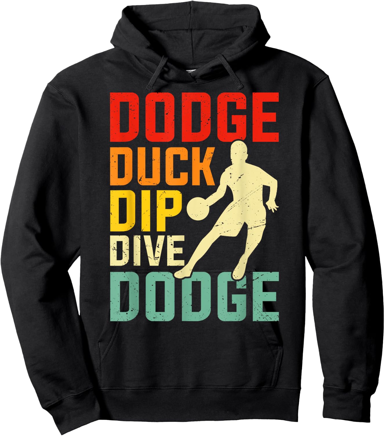 Dogeball Costume for Adults and average Joes Dodgeball - , Black, Small, Short Sleeve, , Sports, Humorous Design Hoodie - Hoodie | Black