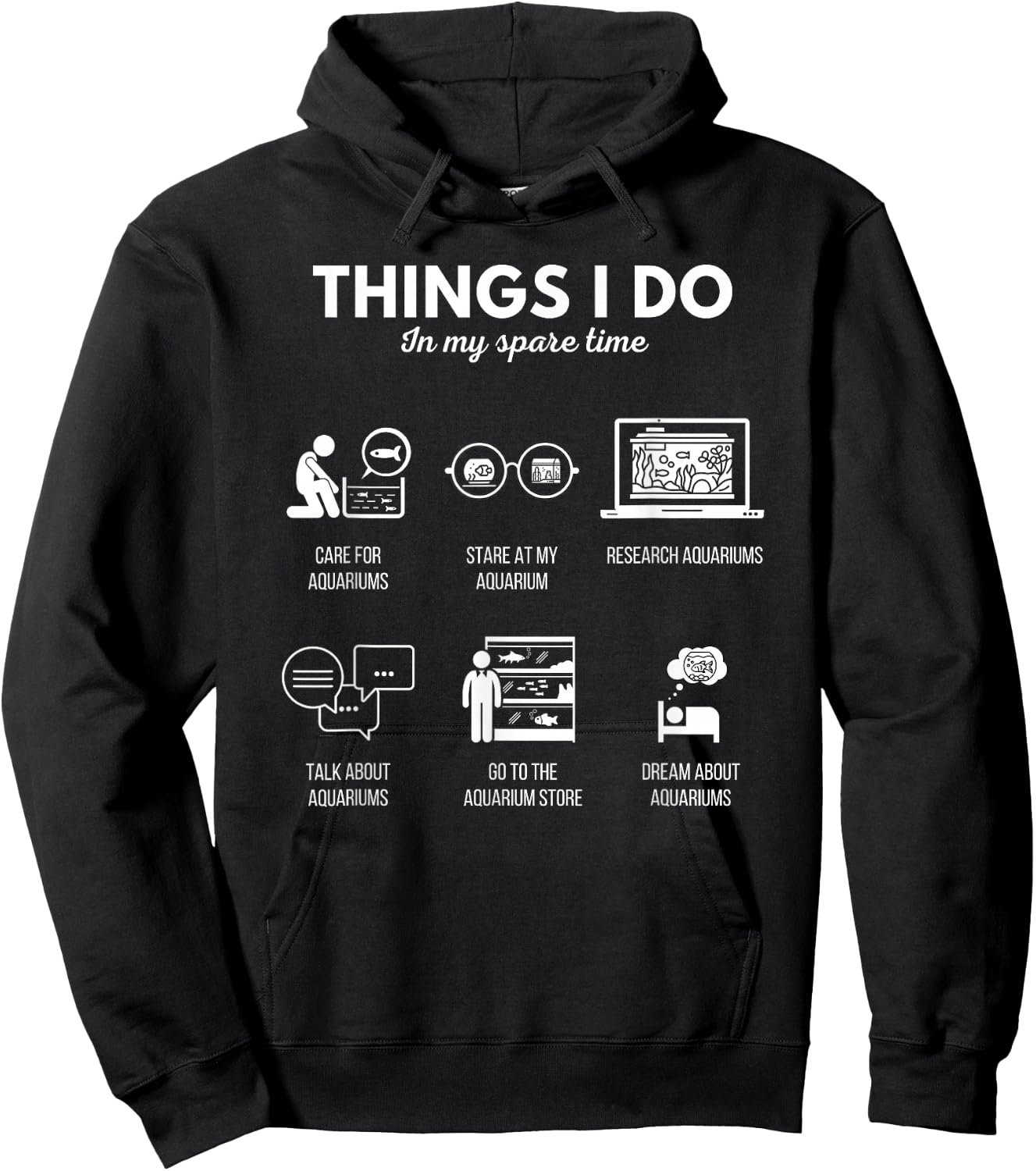 The Addiction Fish Tank Lovers Funny Aquarium Fishkeeping Hoodie - Hoodie | Black