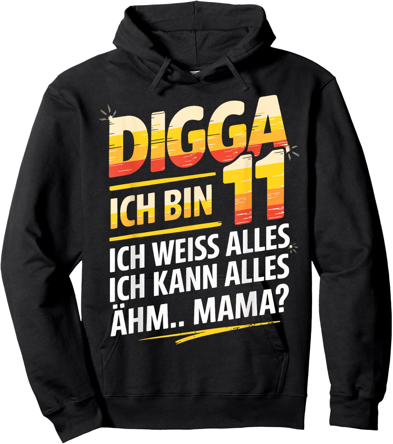 11th Birthday Boy Girl 11 Years 2015 Funny Gift Hoodie - Hoodie | Black