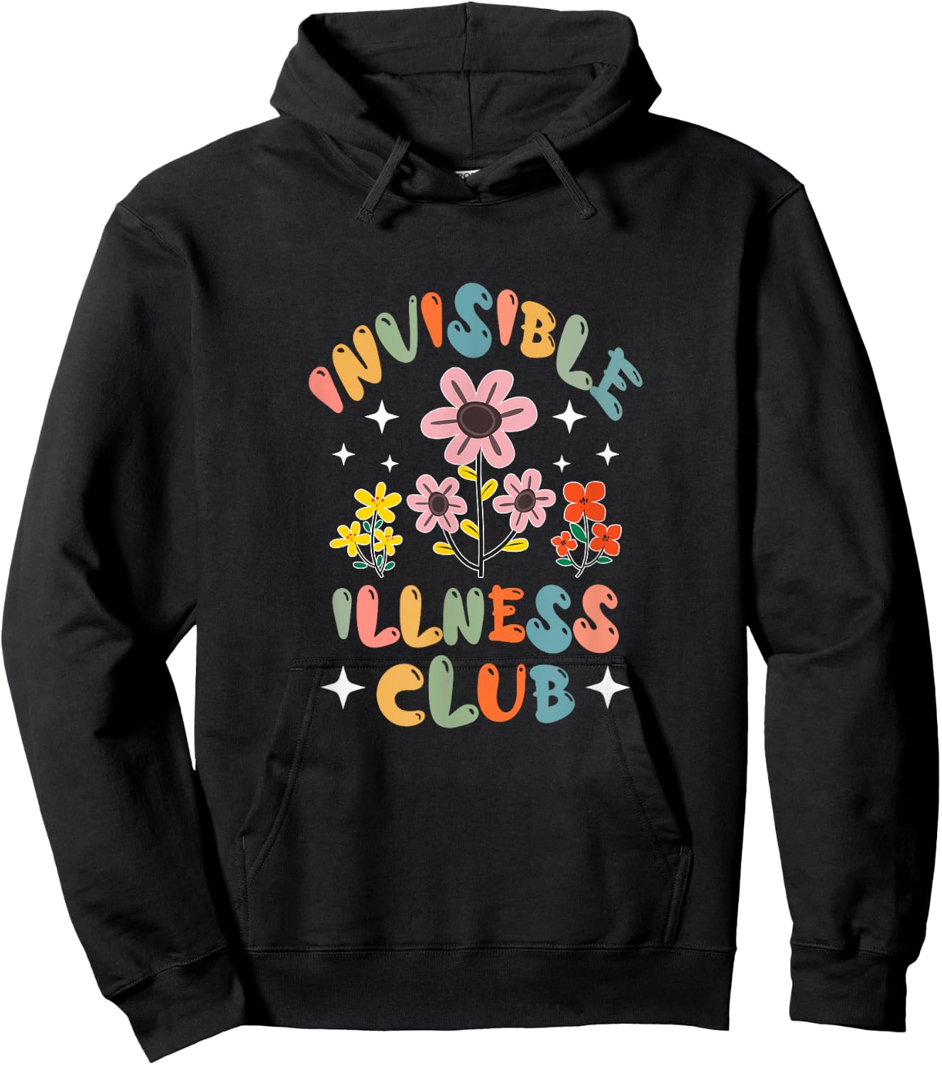 Invisible Illness Club Chronic Illness Awareness Spoonie Hoodie - Hoodie | Black