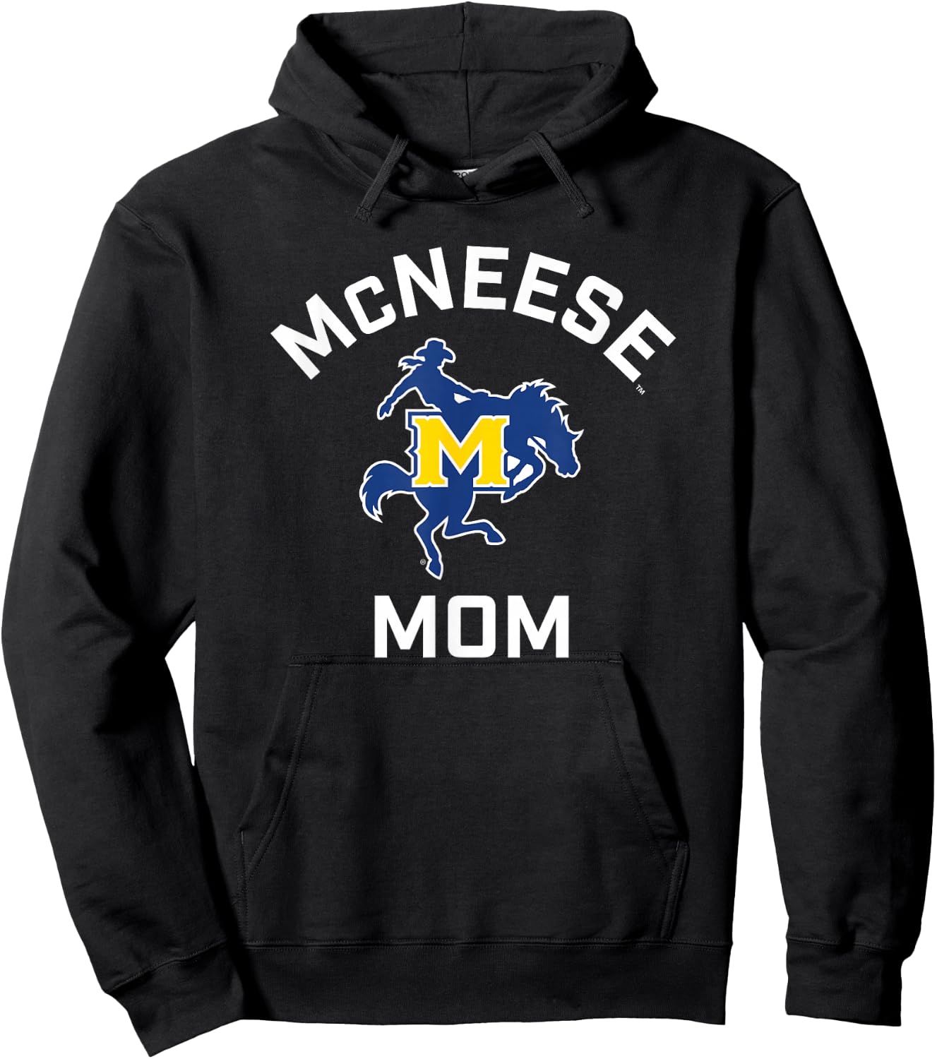 McNeese State University Cowboys Arched Mom Hoodie - Hoodie | Black