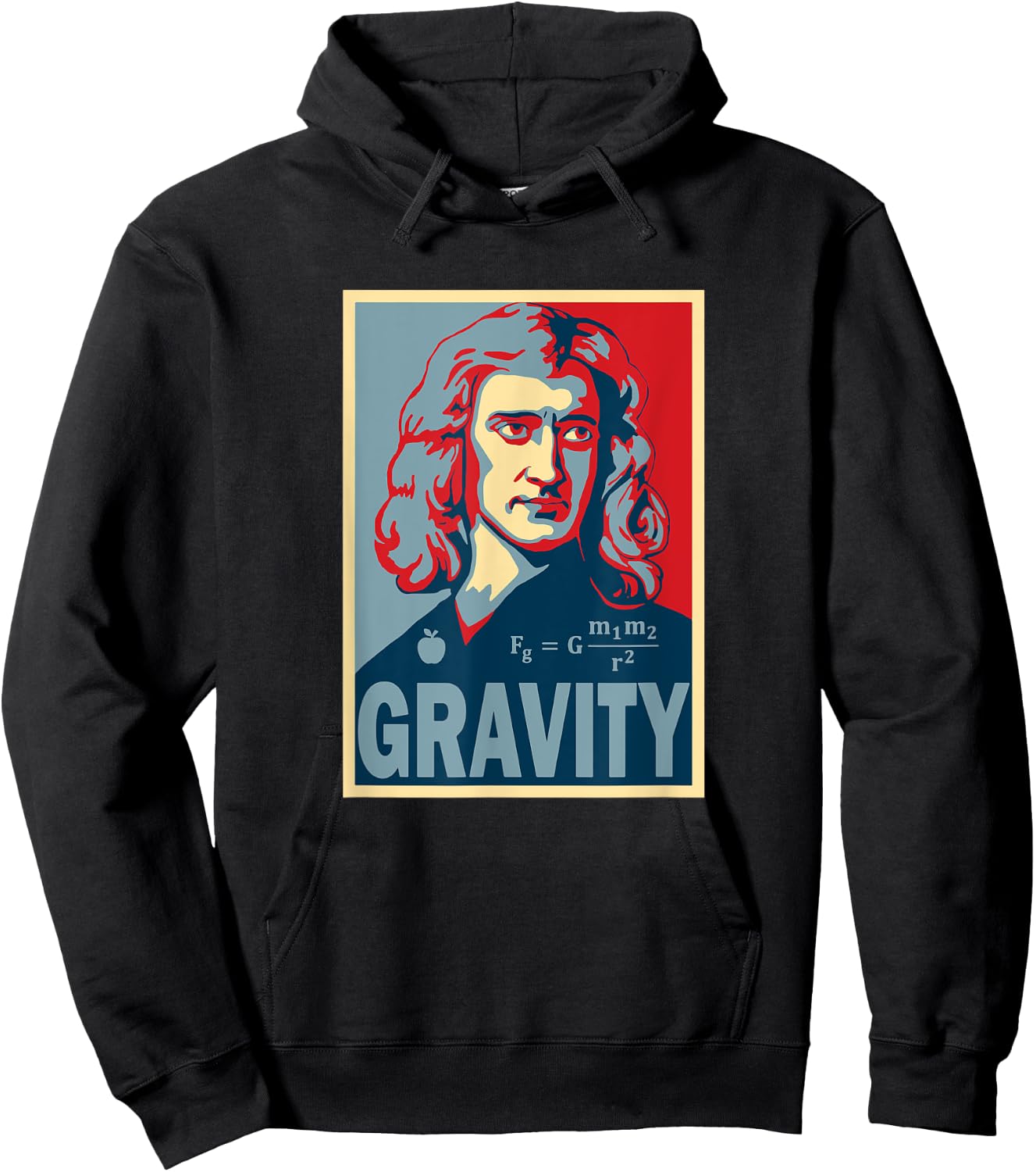 Isaac Newton Poster Style Pop Art Hoodie - Hoodie | Black
