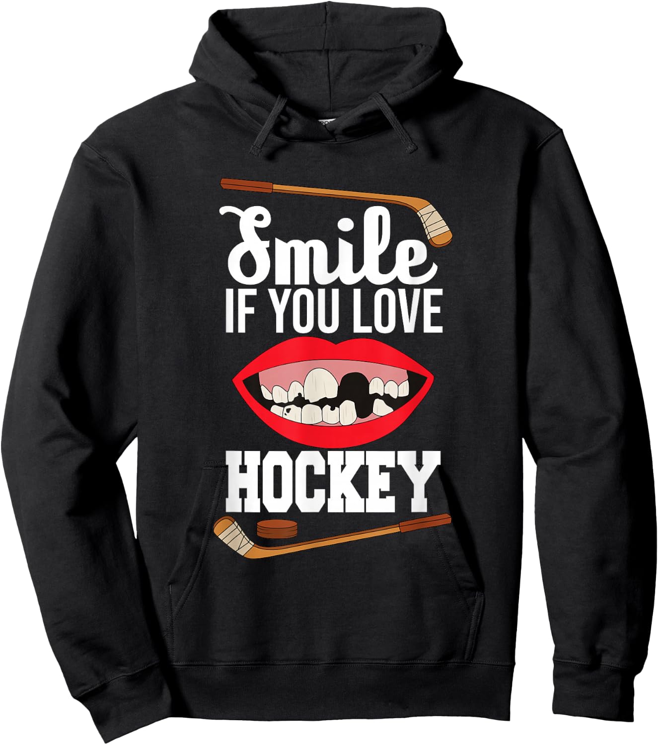 lustig - Eishockey - Eishockey - Sport - Profisport Hoodie - Hoodie | Black