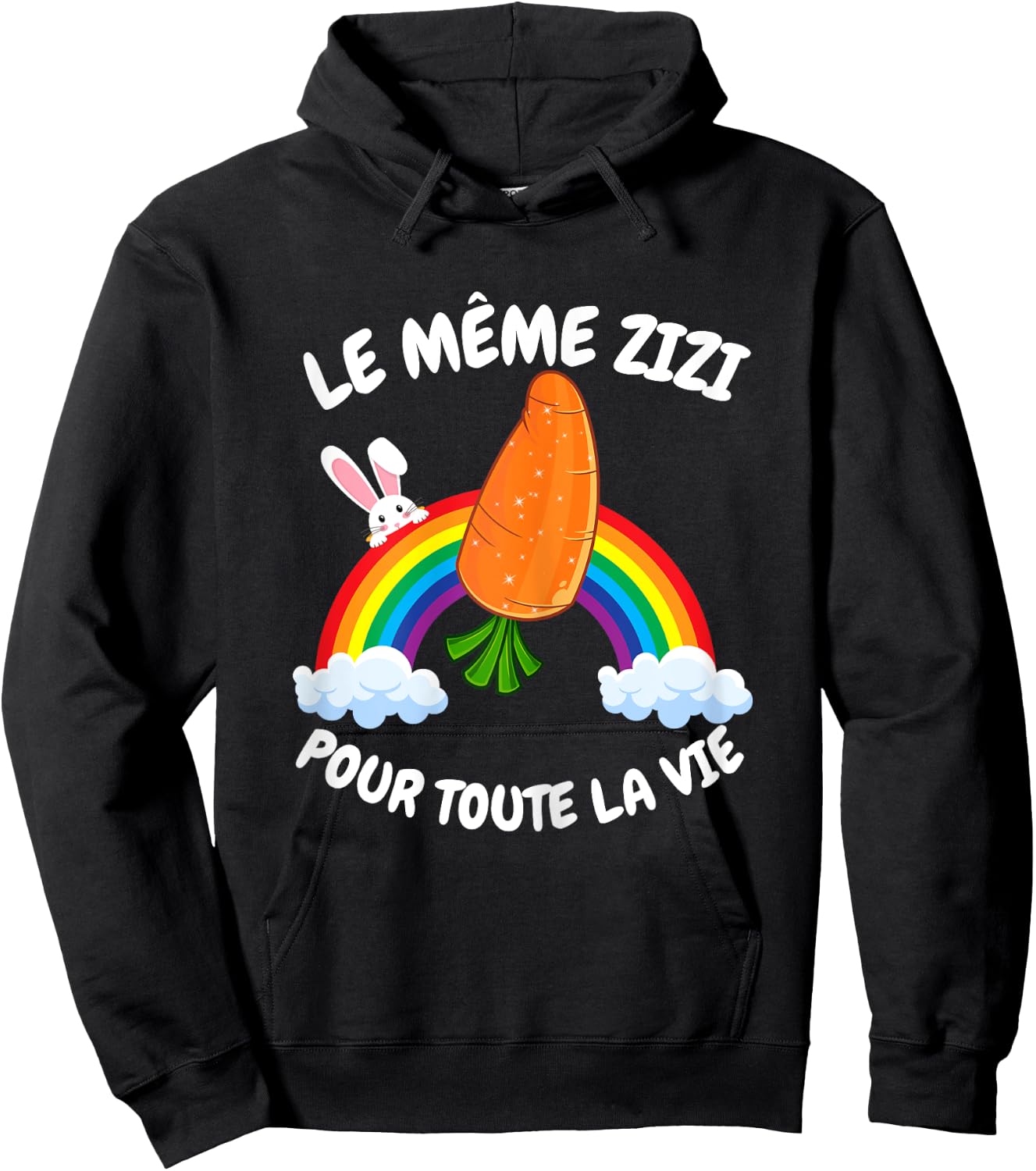 EVJF Zizi EVJF Humour Woman EVJF Humor EVJF The Same Zizi , Black Hoodie - Hoodie | Black