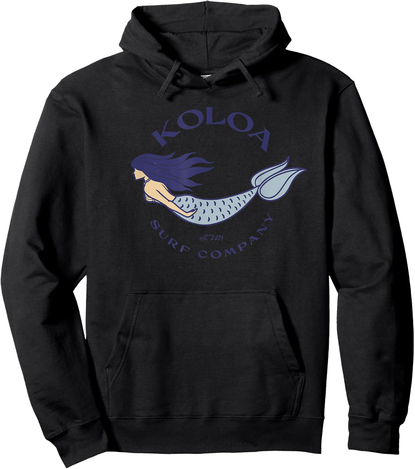 Koloa Surf Mermaid Logo Graphic Hoodie - Hoodie | Black