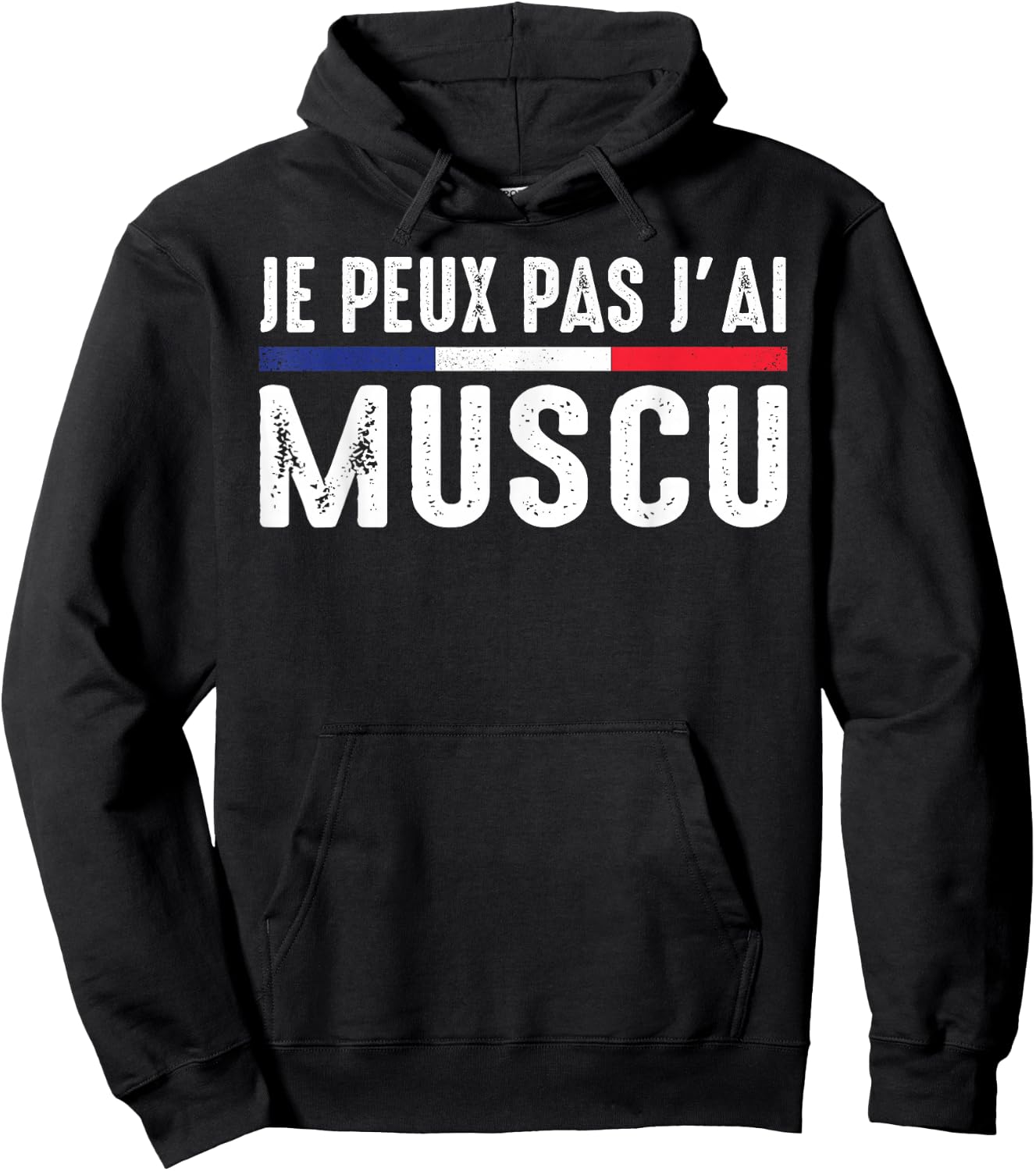 Je Peux Pas J'ai Muscu Bodybuilding Bodybuilding Gym Humour , Black, S Hoodie - Hoodie | Black
