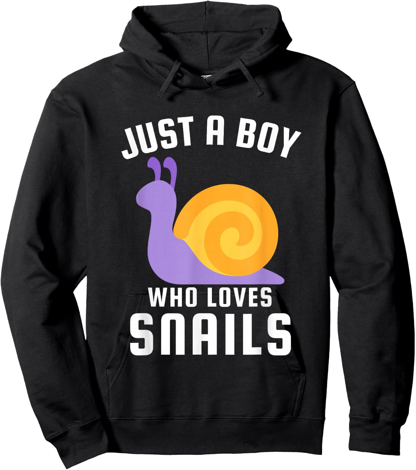 Just a Boy Who Loves Snails Hoodie - Hoodie | Black