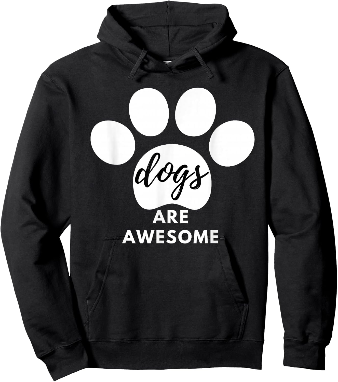 Dogs Are Awesome Dog Lovers with Dogs on Them Cute Hoodie - Hoodie | Black