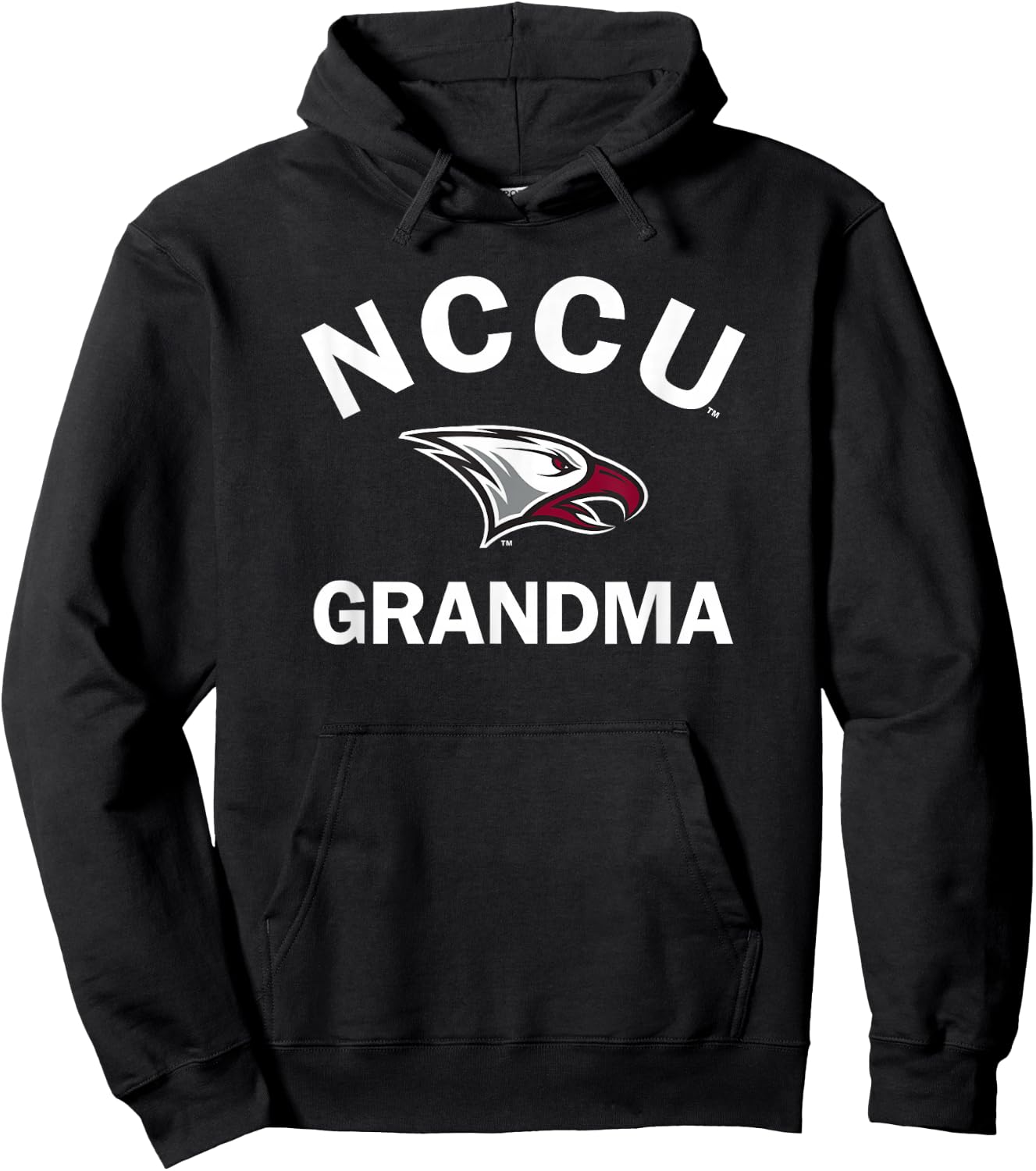North Carolina Central NCCU Eagle Arched Grandma Hoodie - Hoodie | Black