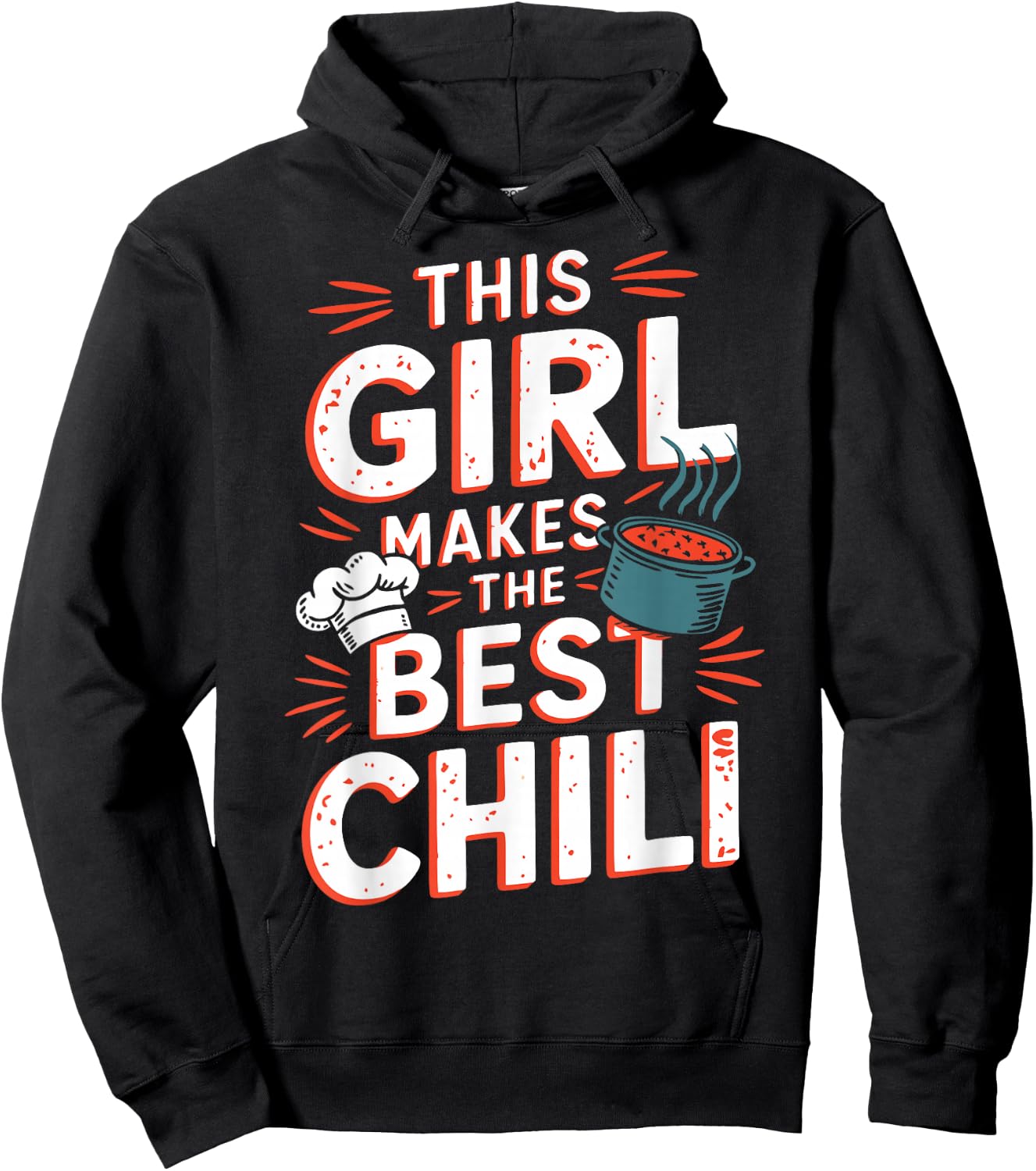 Chili Girl Chili Mom Cooking Chili Wife Cooks Best Chili Hoodie - Hoodie | Black