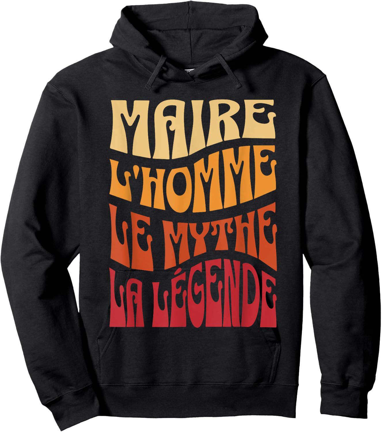 Mayor Man The Myth The Legend Gift Member Town Hall Hoodie - Hoodie | Black