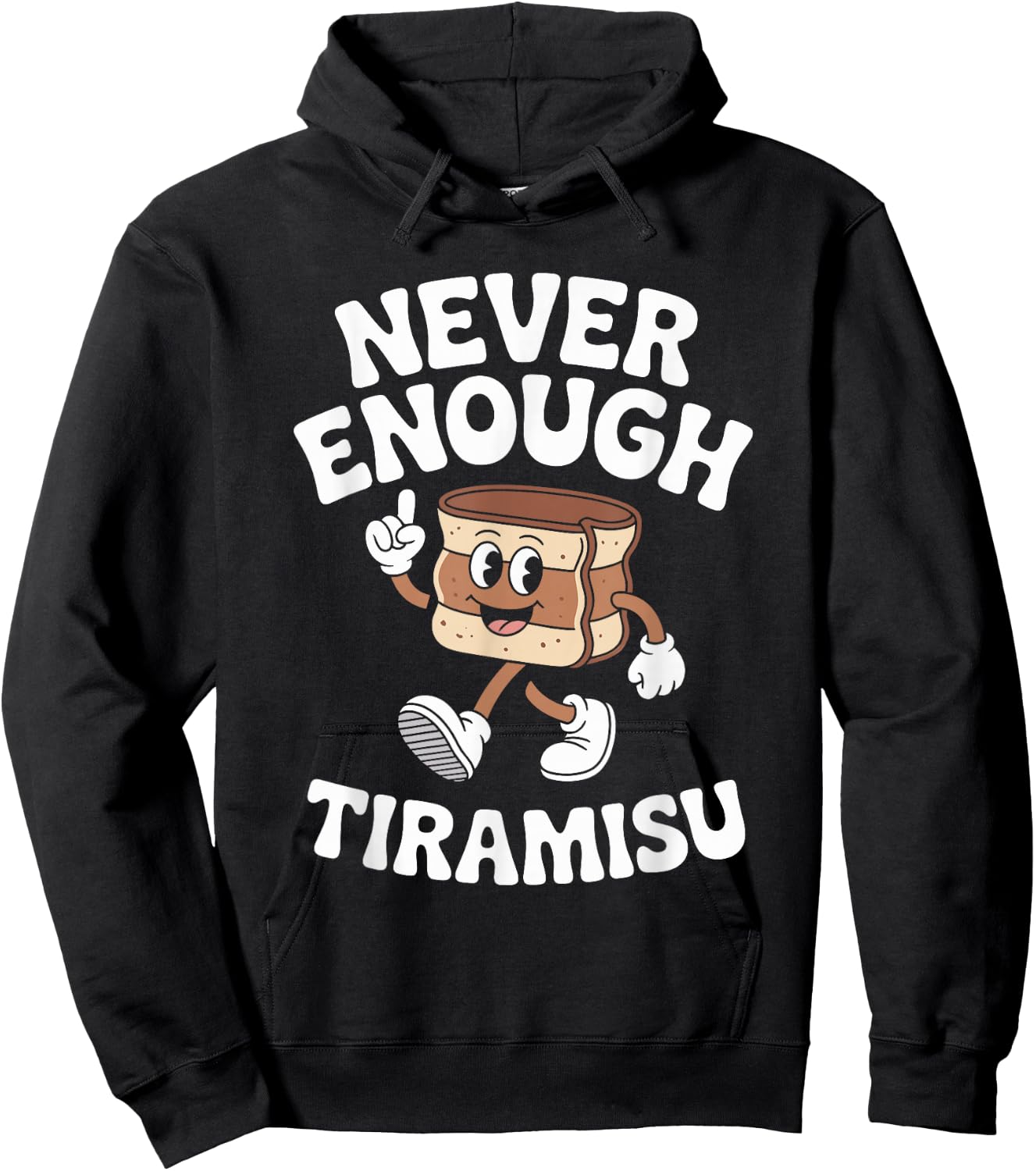 Funny Tiramisu Retro Hoodie - Hoodie | Black