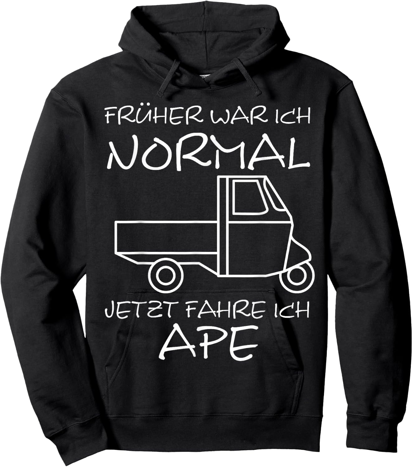 Früher Normal Jetzt Fahre Ich APE 50 I TM Dreirad Hoodie - Hoodie | Black