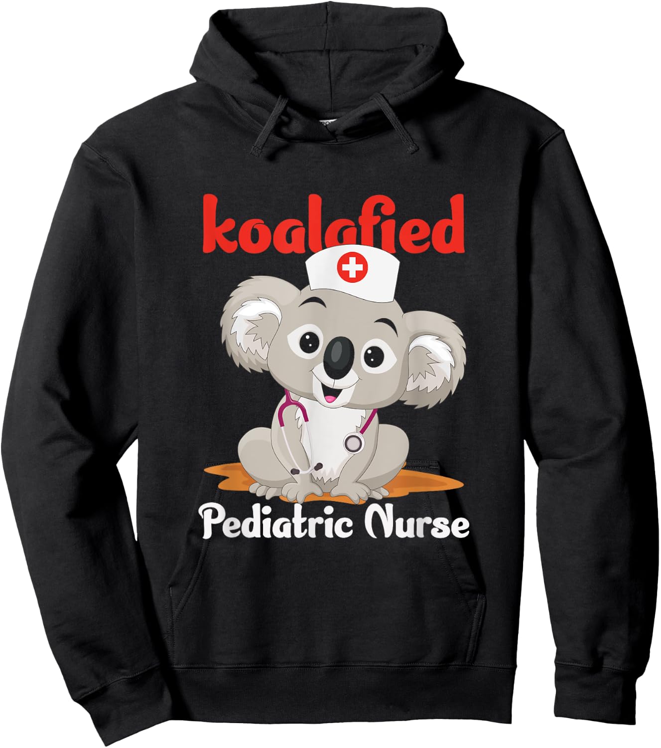 Koalified Qualified Registered Pediatric Nurse RN Pediatrician Hoodie - Hoodie | Black