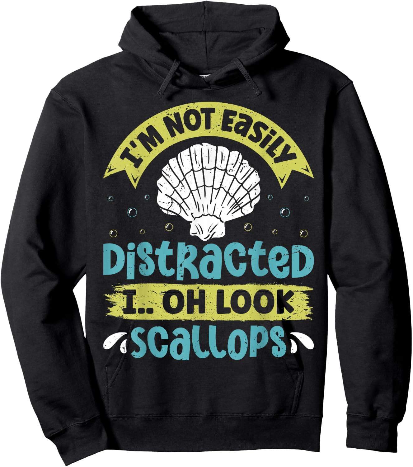 Scallop Hunting for Scalloping Hoodie - Hoodie | Black