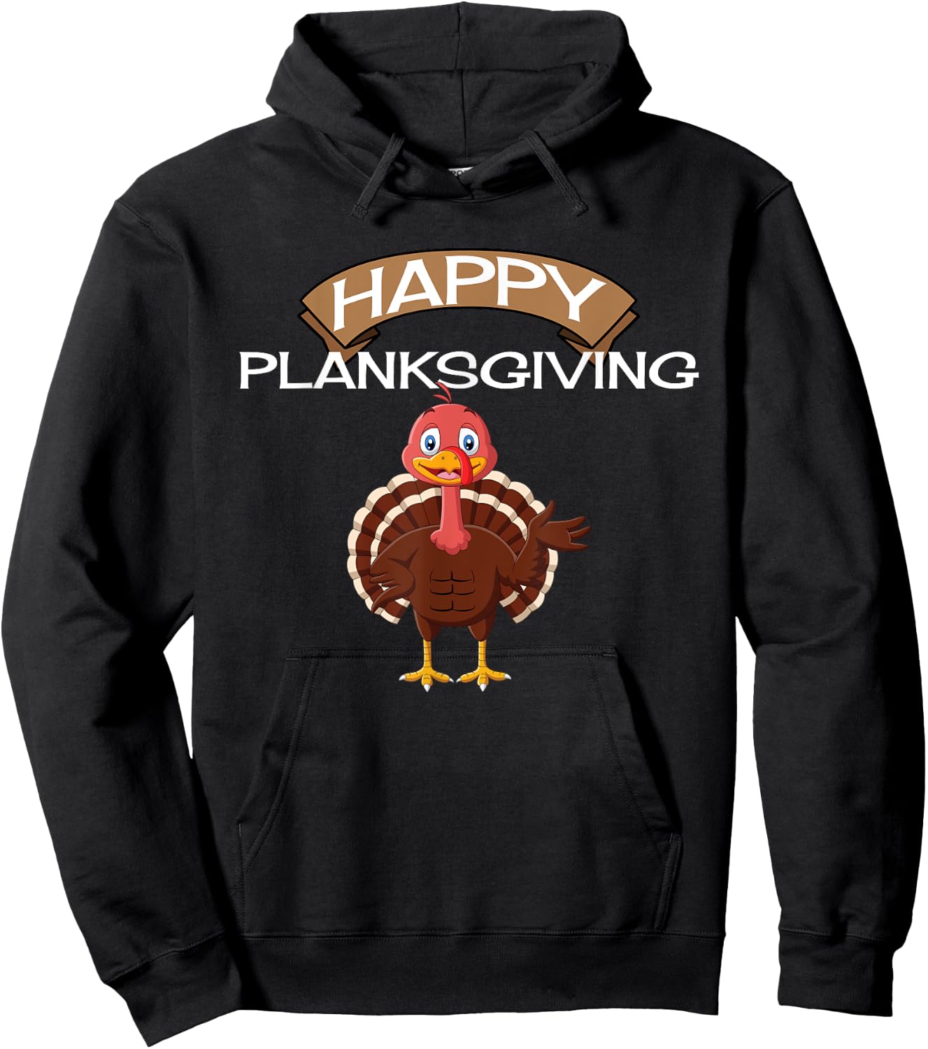 Plank 30 Day Plank Challenge Planksgiving Funny Exercise Hoodie - Hoodie | Black