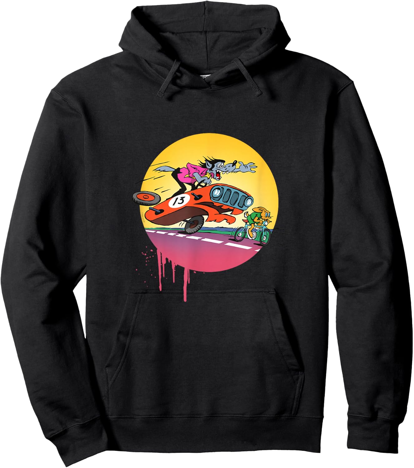 Hase & Wolf - Nu, pogodi! Hase & Wolf - Nu pogodi! Autojagd Hoodie - Hoodie | Black