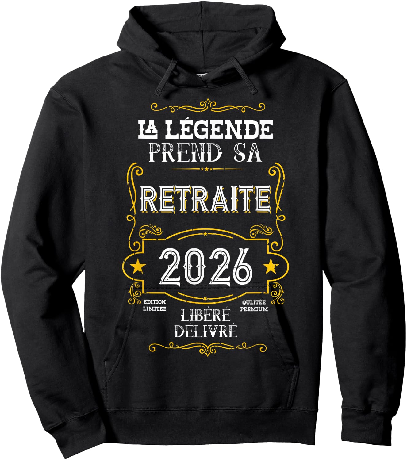 La Légende Takes Her Retirement - Funny Retirement 2026 Hoodie - Hoodie | Black