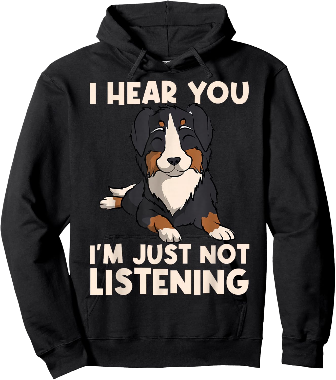 Australian Shepherd Aussie Herding Dog Breed Not Listening Hoodie - Hoodie | Black