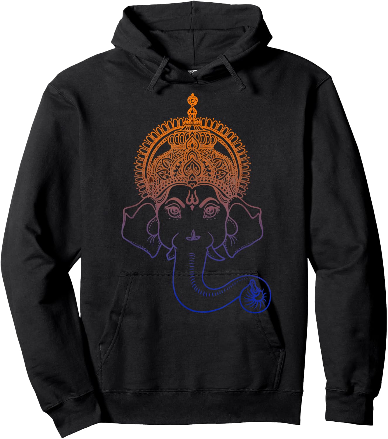 Ganesh Shirt - Hindu Elephant God Spiritual Hoodie - Hoodie | Black