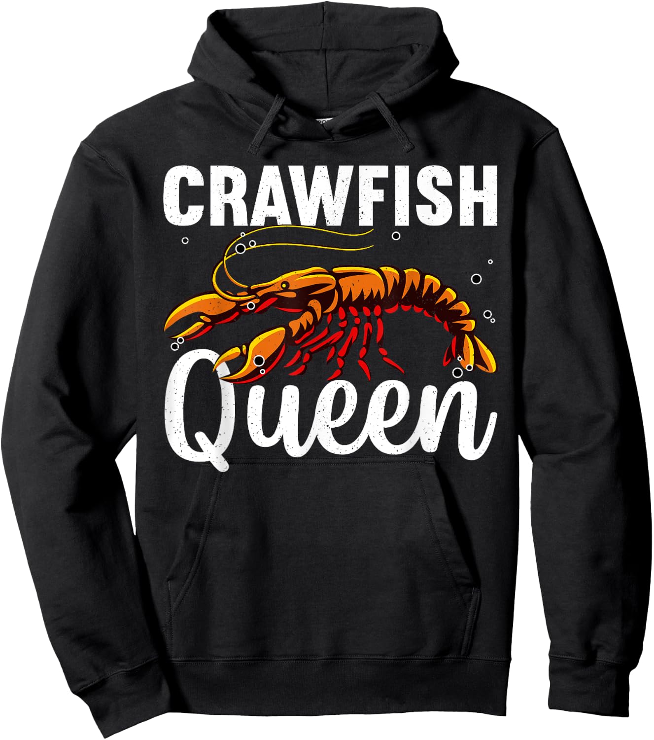 Cool Crawfish Queen Girls Boil Lobster Chef Hoodie - Hoodie | Black