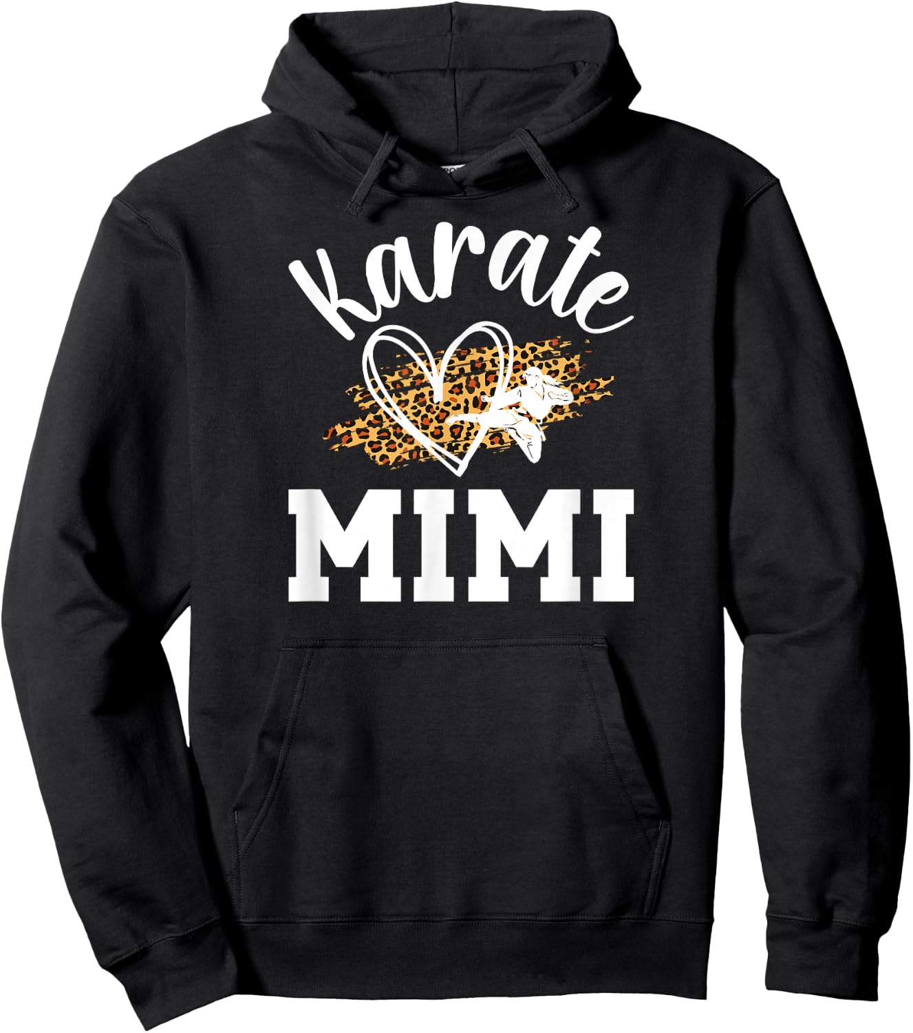 Karate Mimi Leopard Karate Mimi Grandma Hoodie - Hoodie | Black