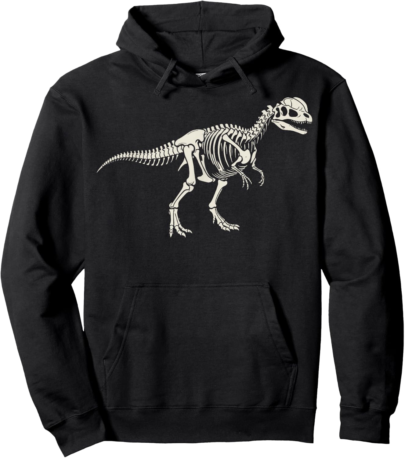 Dilophosaurus Skeleton Museum Hoodie - Hoodie | Black