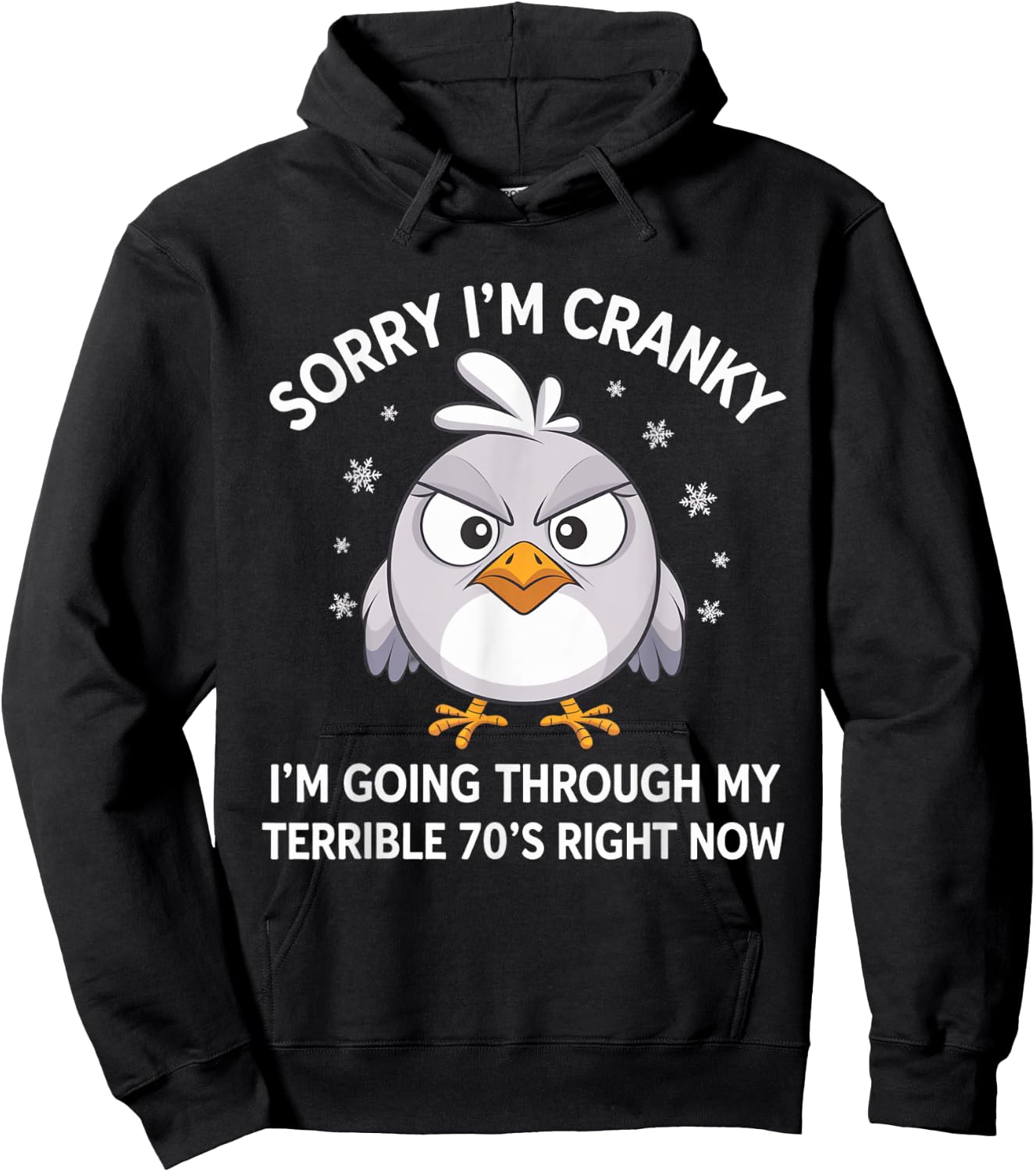 Sorry I'm Cranky I'm Going Through My Terrible 70’s Right Hoodie - Hoodie | Black