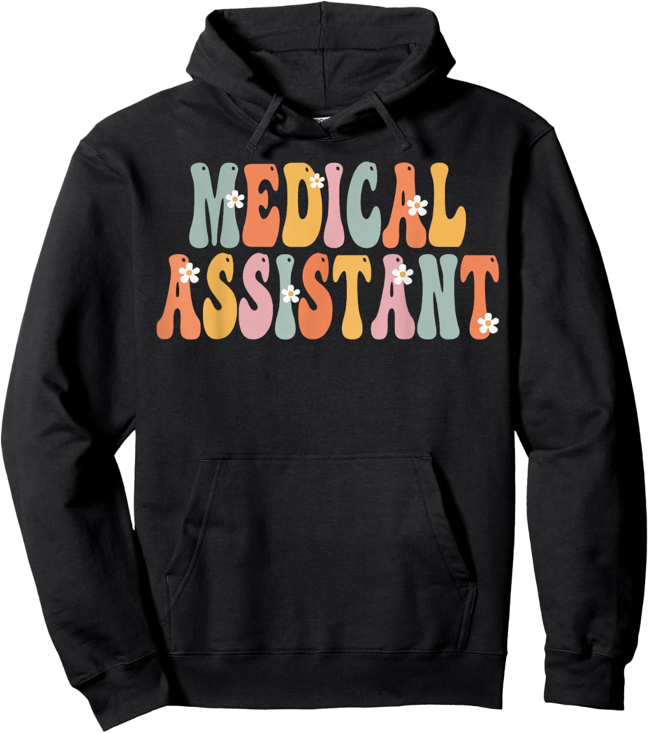 Medical Assistant Week Groovy Appreciation Day Hoodie - Hoodie | Black