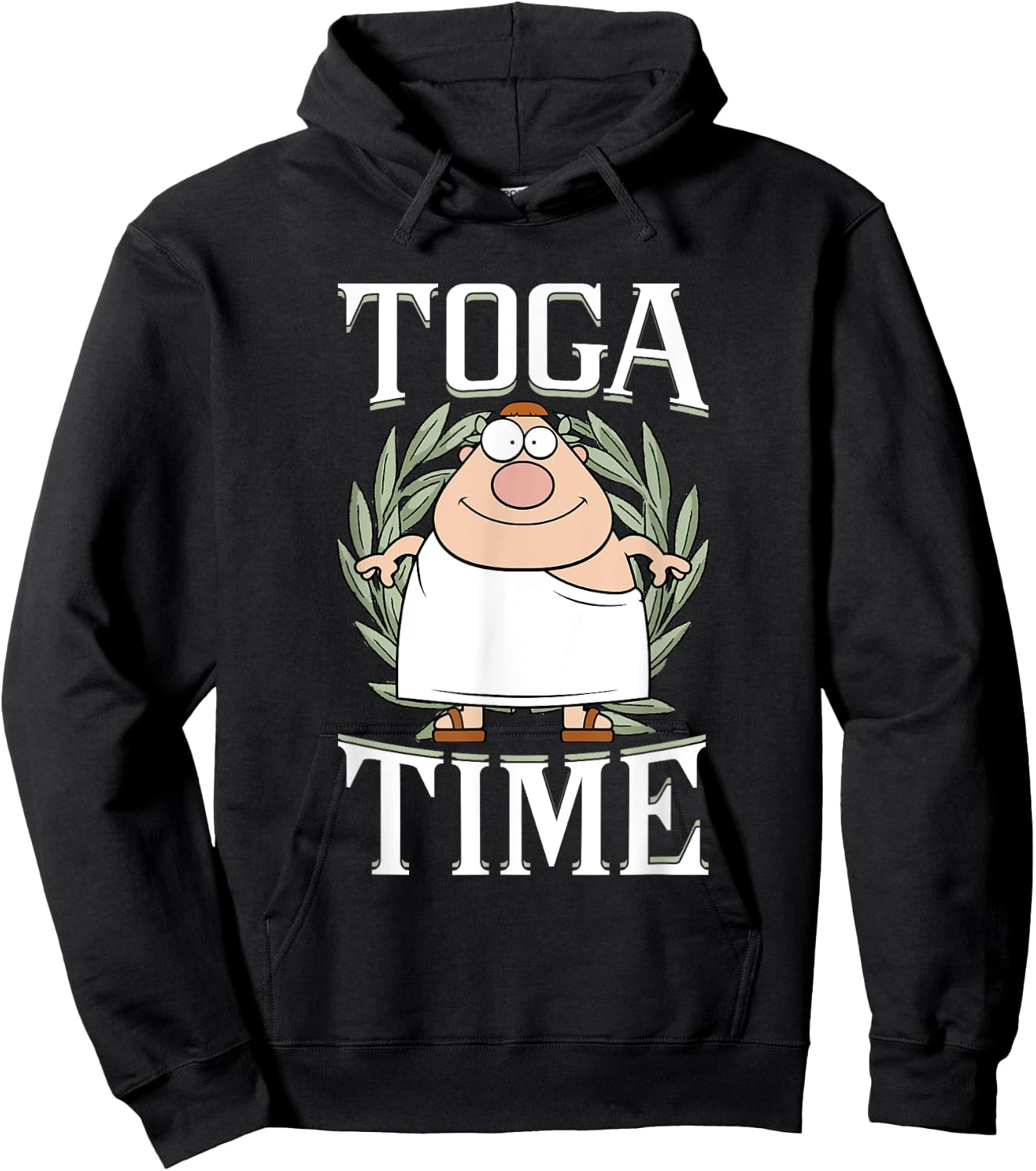 Greek Toga Party College Fraternity Sorority Toga Party Hoodie - Hoodie | Black