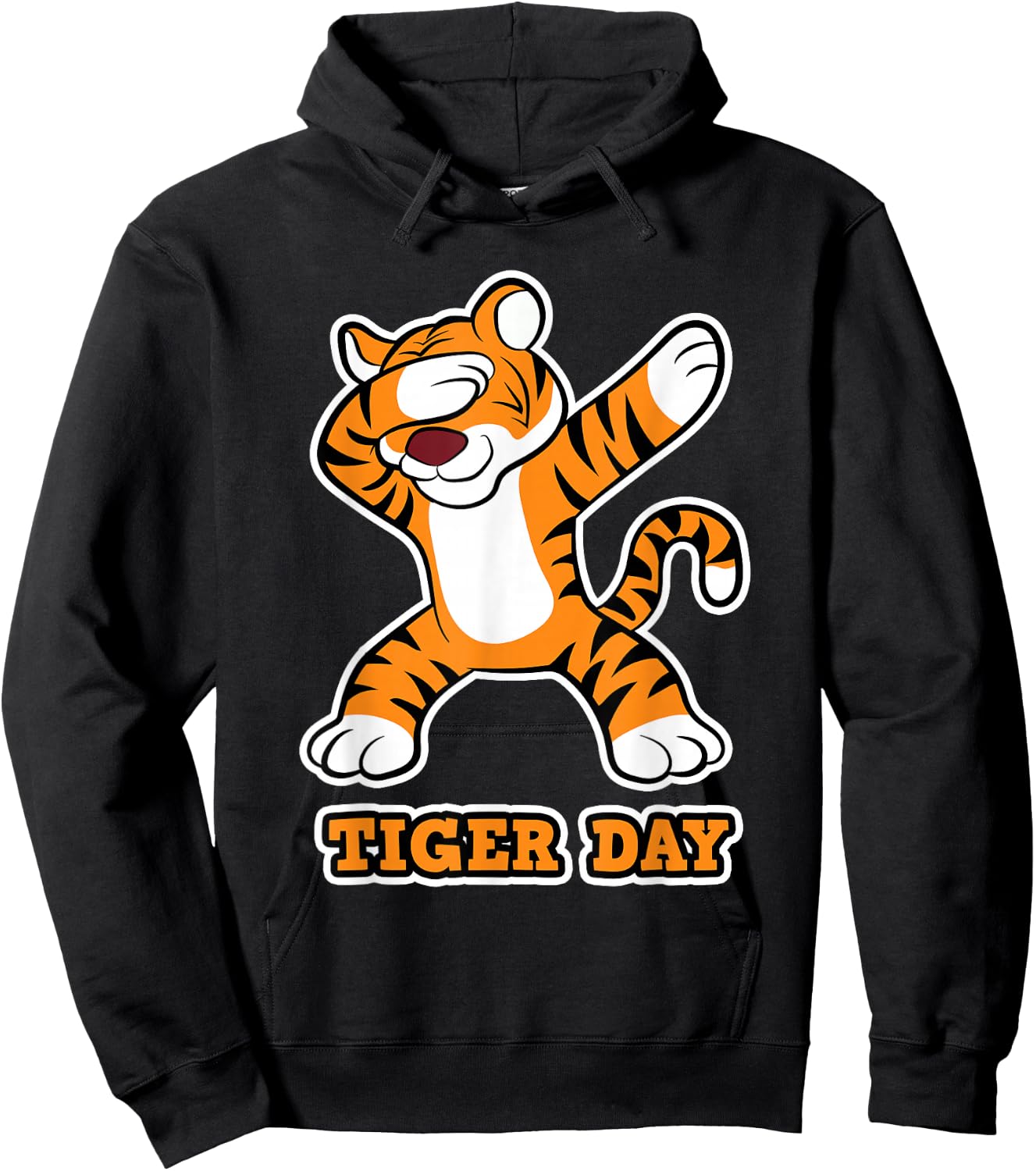 Tiger Day - Tiger Cat for Children - Tiger Hoodie - Hoodie | Black